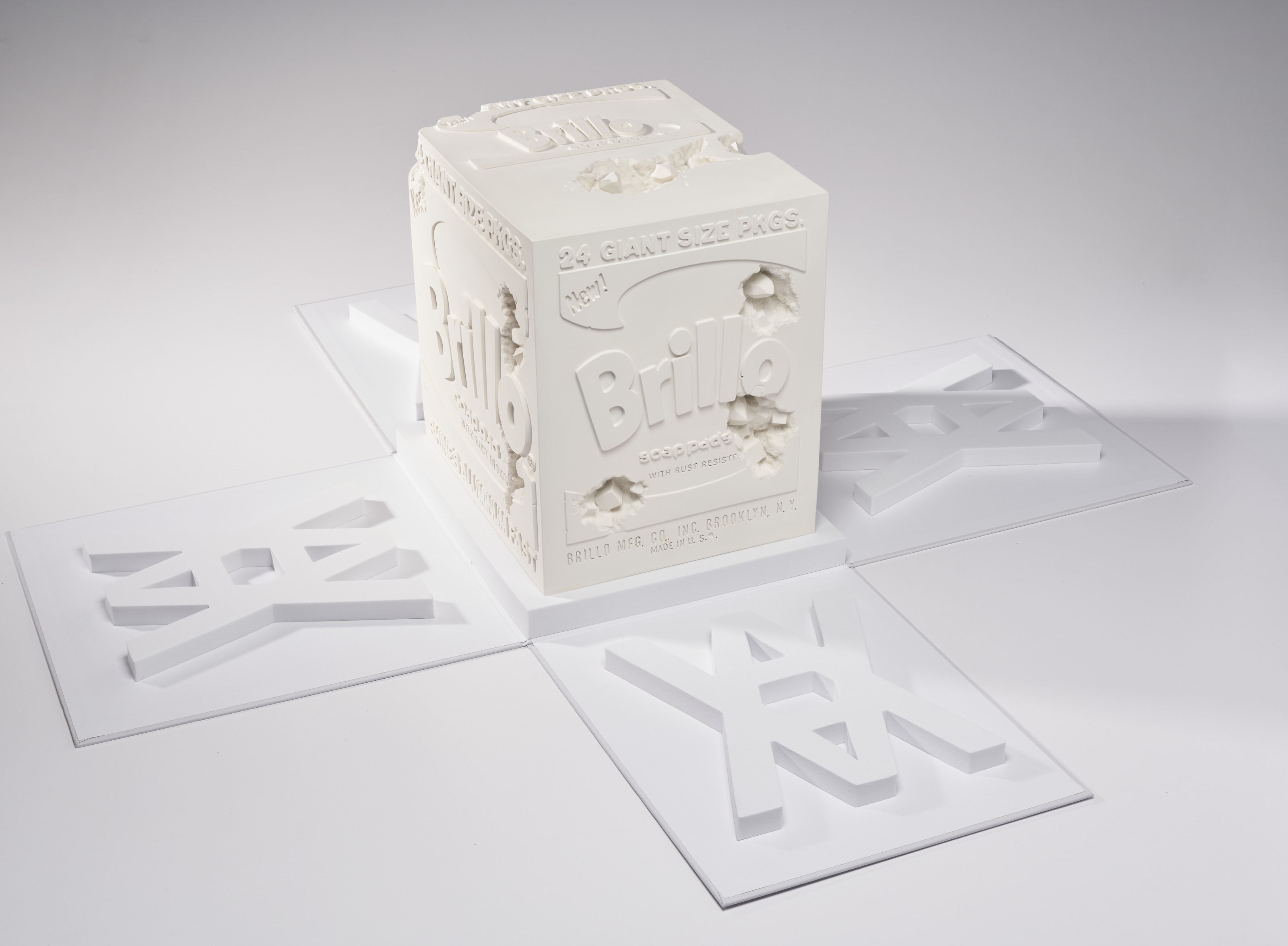 DANIEL ARSHAM (B. 1980), Eroded Brillo Box (White) | Christie's