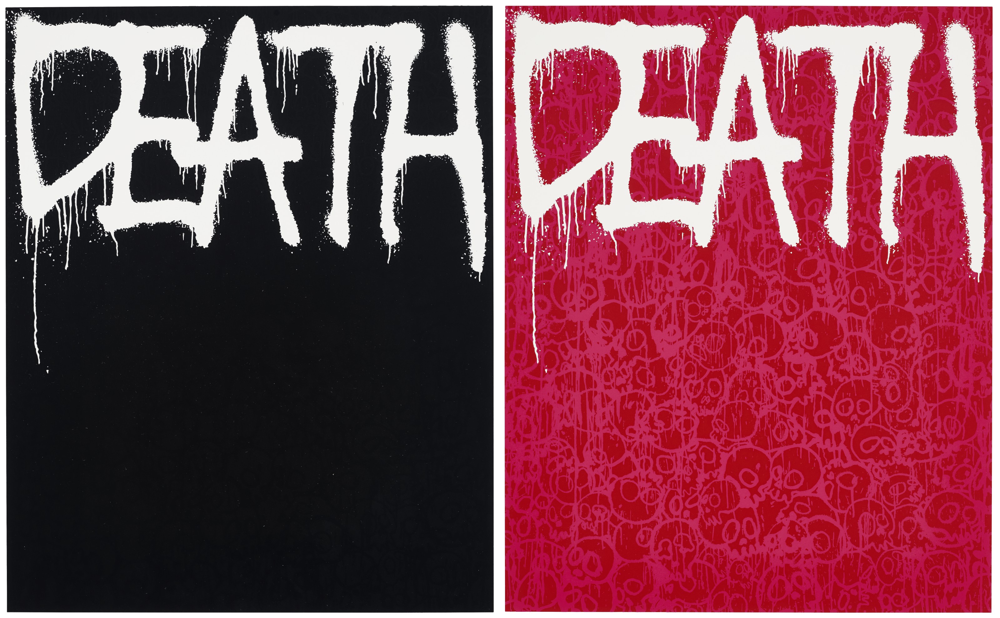 村上隆(1962 年生), Death (黑); 及Death (紅) | Christie's