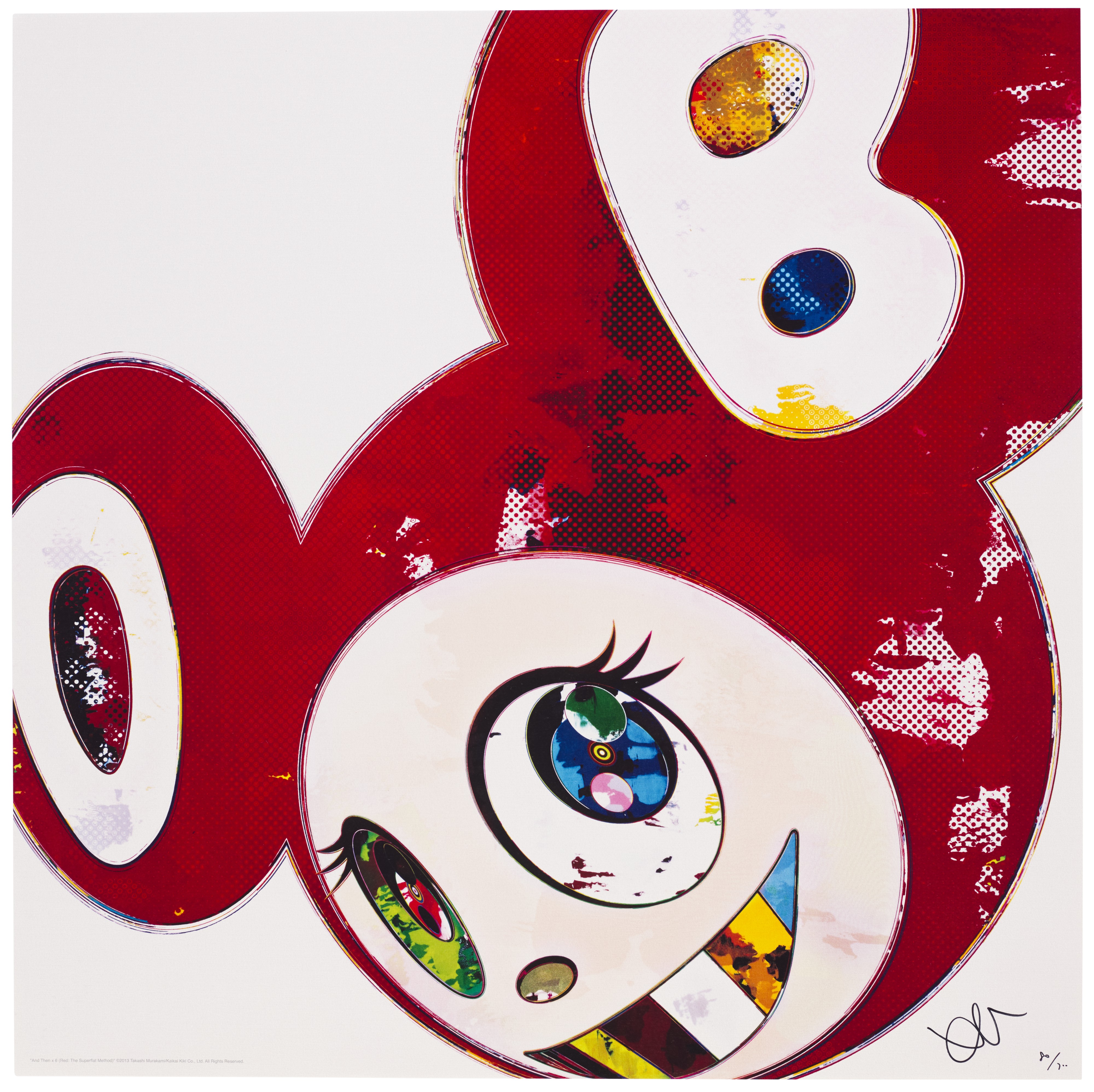 TAKASHI MURAKAMI (B. 1962), And Then x 6 (Marine Blue: The
