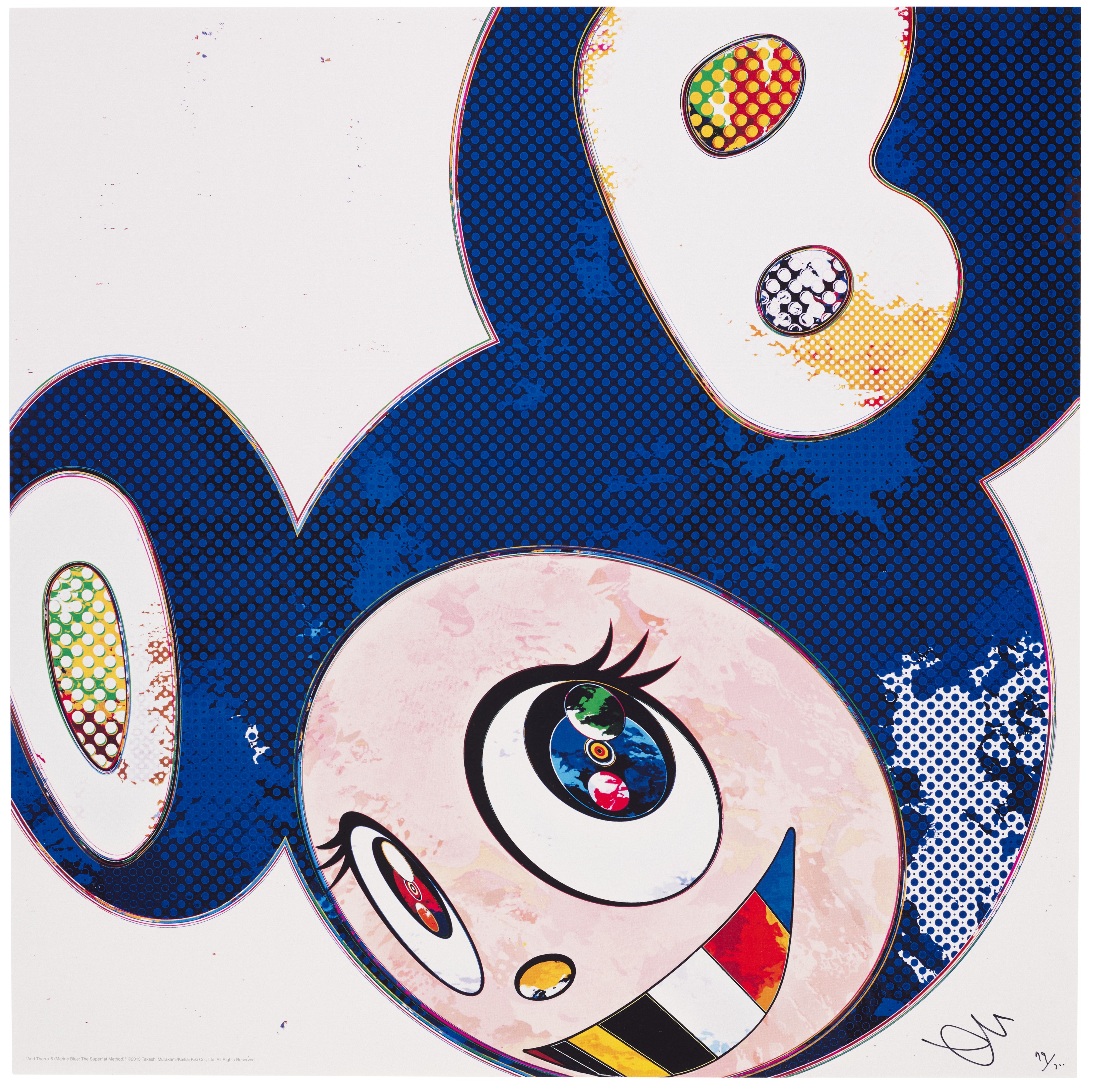 TAKASHI MURAKAMI (B. 1962), And Then x 6 (Marine Blue: The