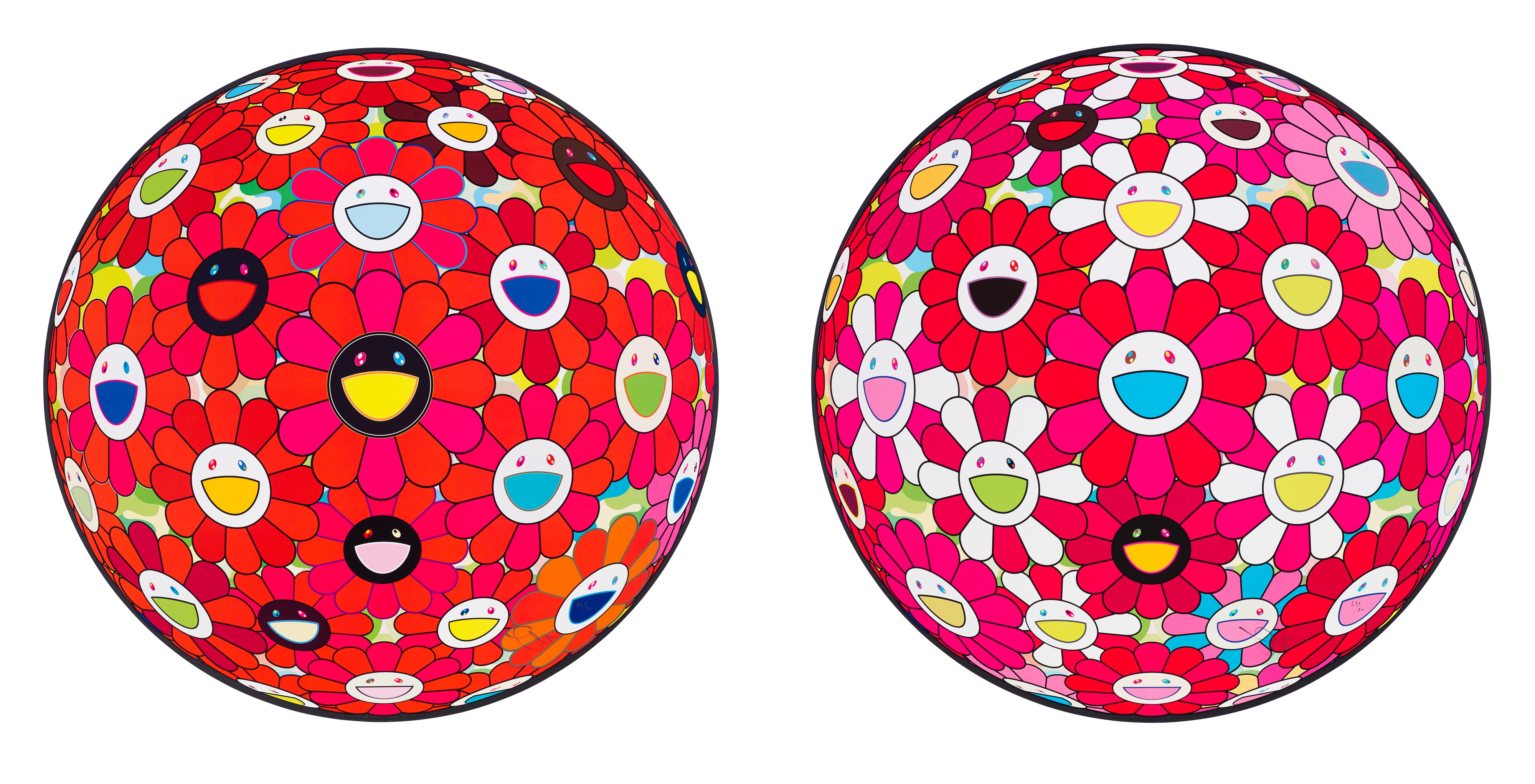 TAKASHI MURAKAMI (B. 1962), Flowerball (3D) - Red Ball | Christie's