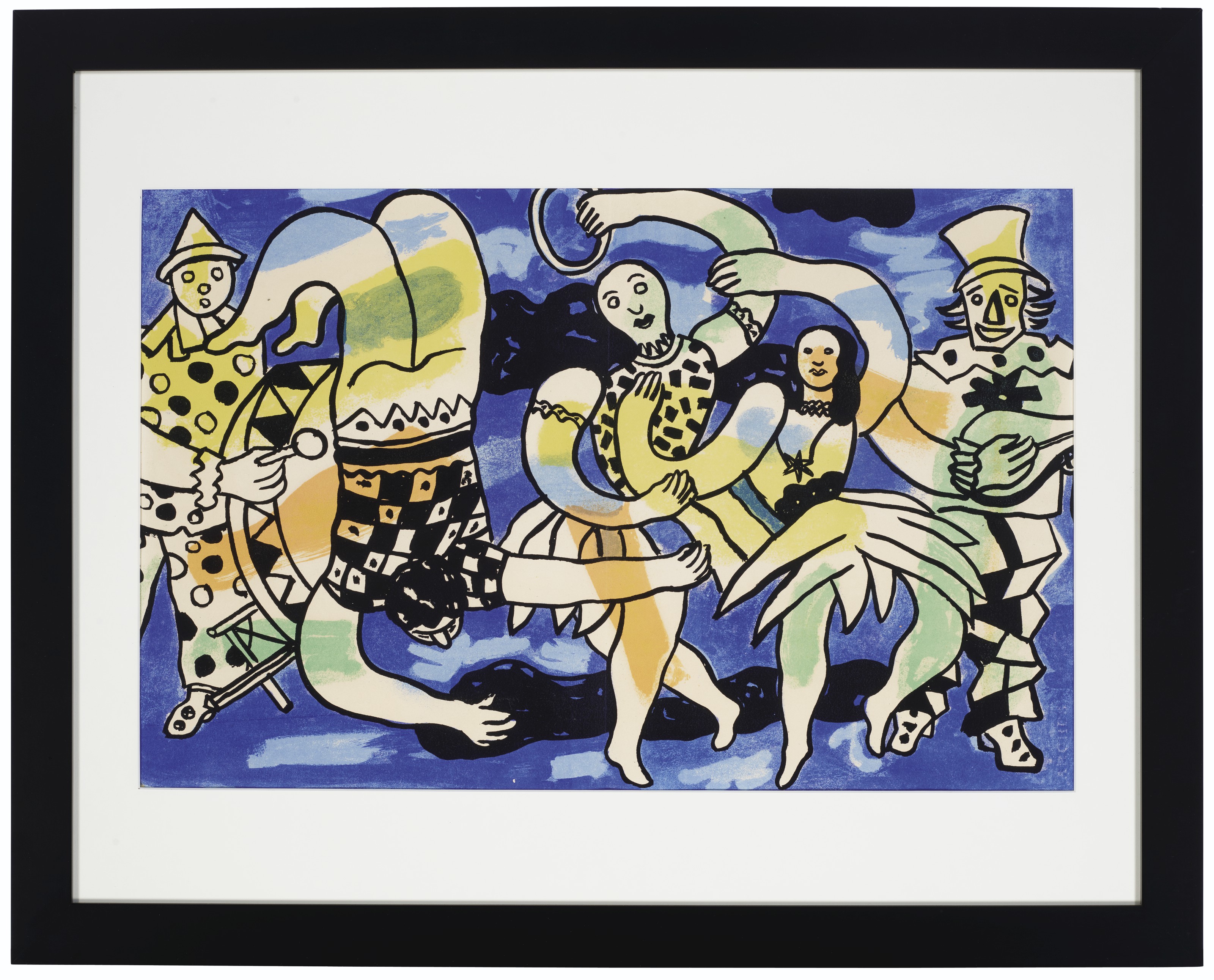 限定盤　Verve（マガジン）向けのリトグラフ　Fernand Léger Fernand Leger 1959 Framed Mourlot Exhibit Lithograph LA VILLE