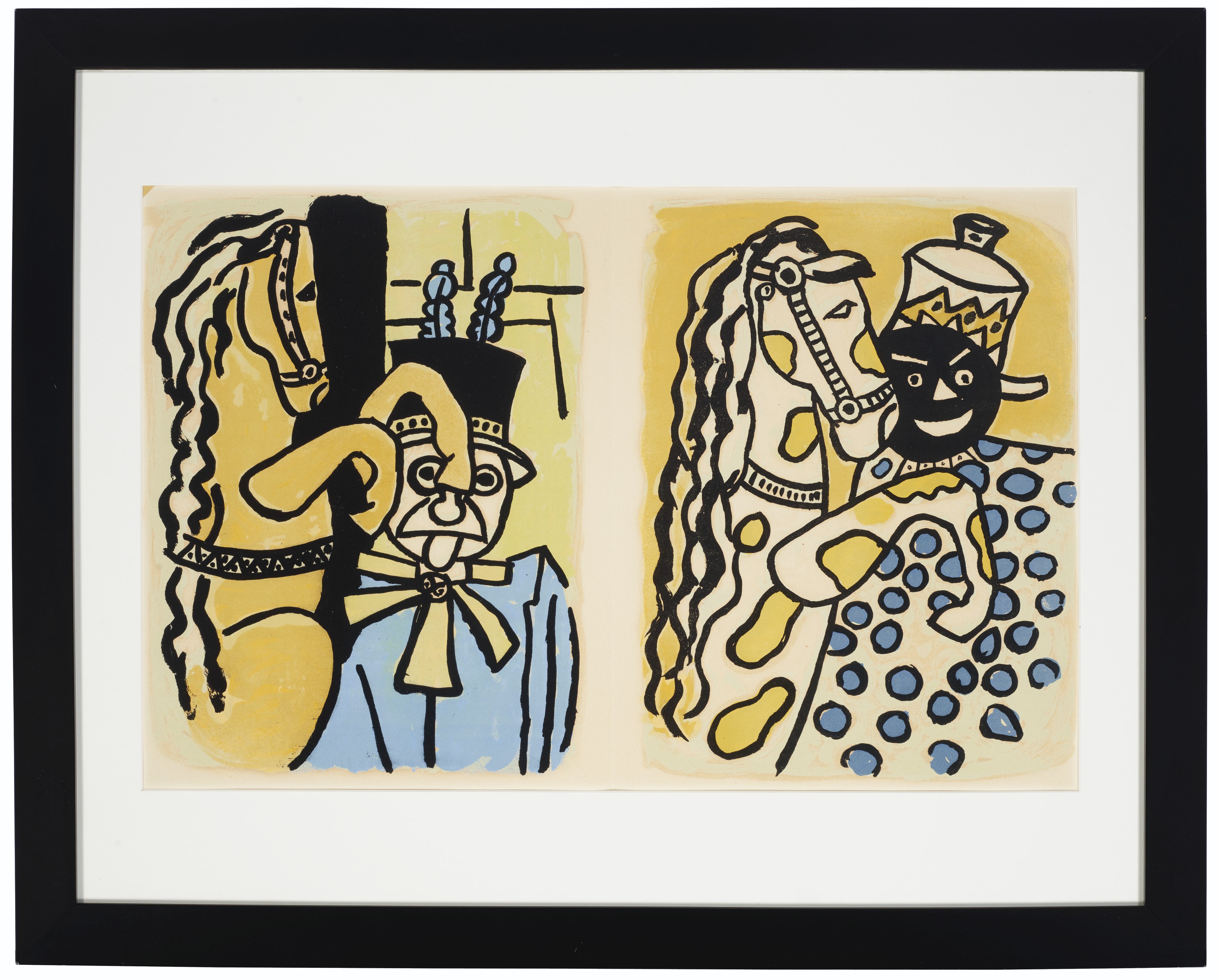 限定盤　Verve（マガジン）向けのリトグラフ　Fernand Léger FERNAND LÉGER (1881-1955), Cirque, Les Éditions Verve, Paris, 1950