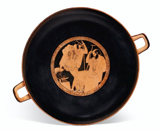 AN ATTIC RED-FIGURED KYLIX