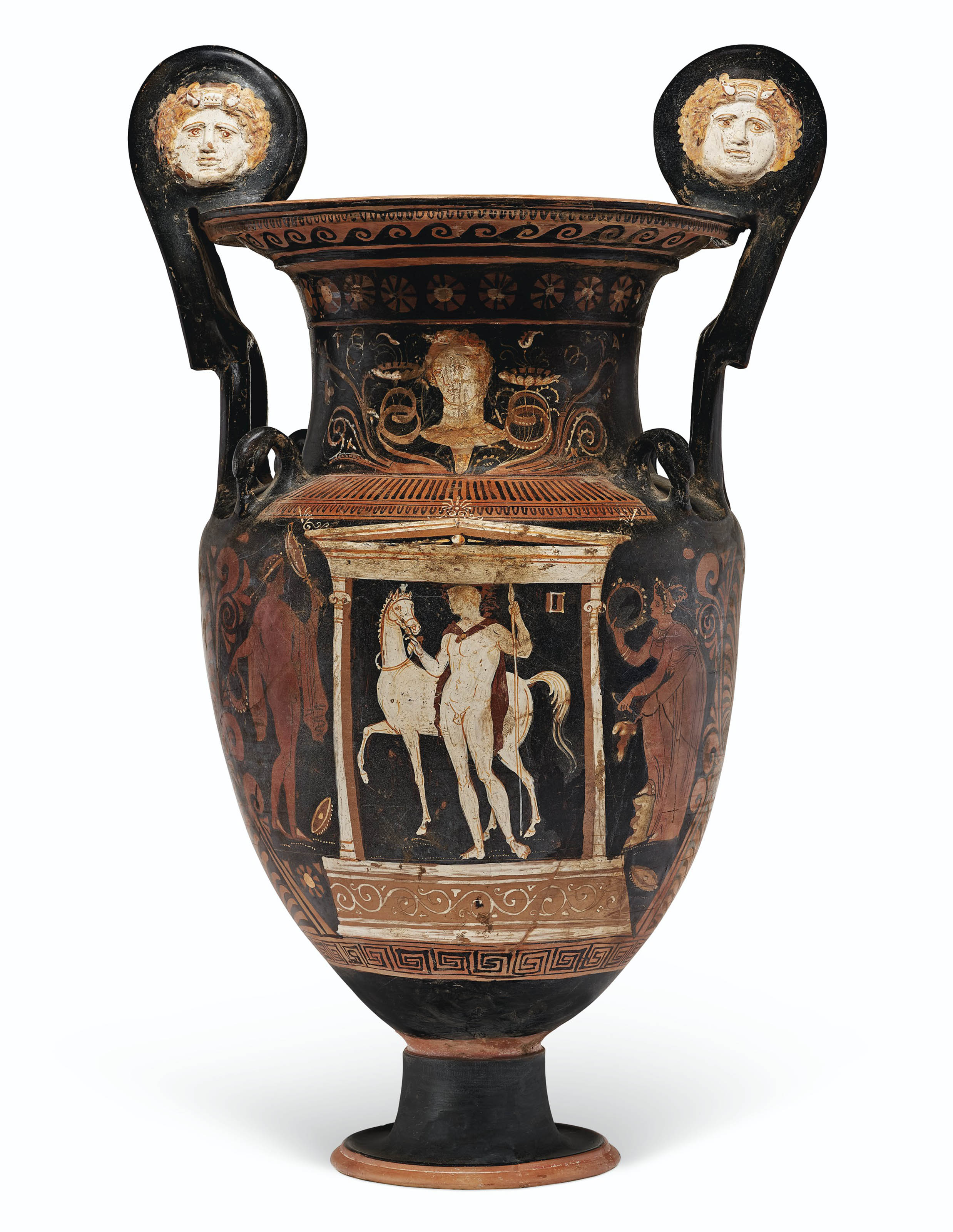 AN APULIAN REDFIGURED VOLUTEKRATER , ATTRIBUTED TO THE PAINTER OF