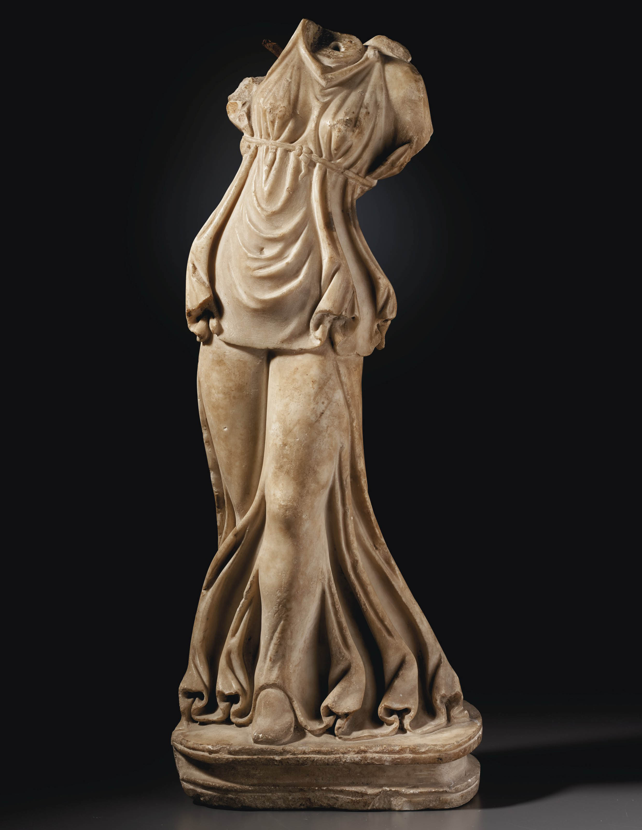 A ROMAN MARBLE DANCING MAENAD