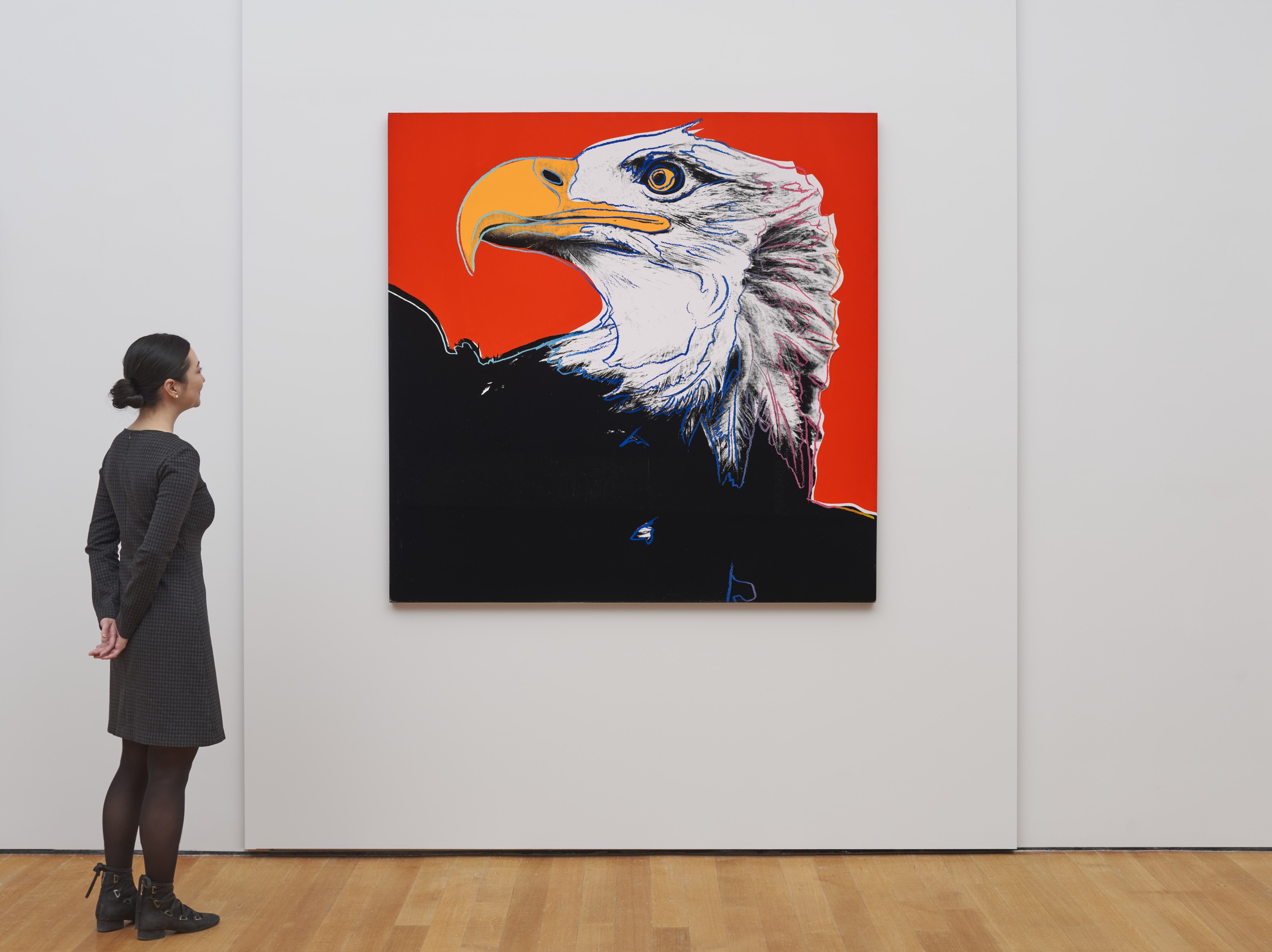 WARHOL、BALD EAGLE、希少画集画、新品高級額、額装付 WARHOL、BALD