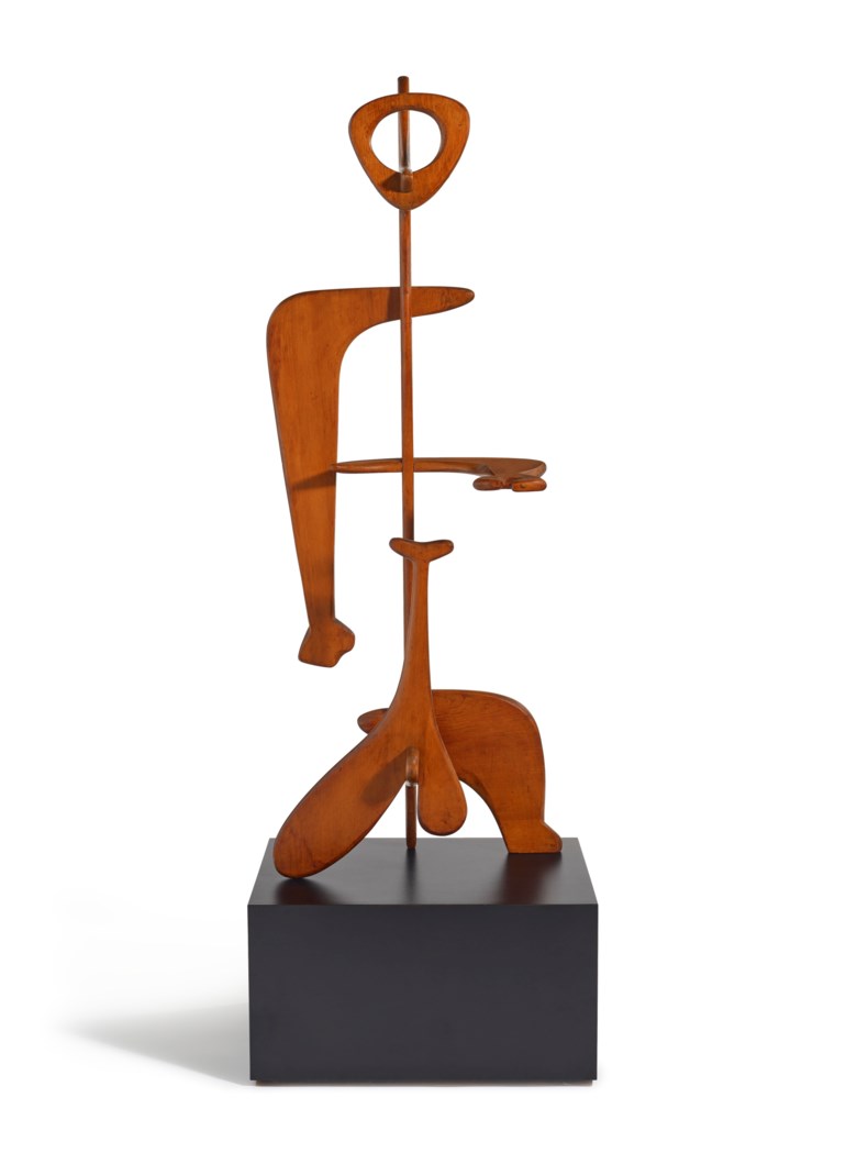 Isamu Noguchi (1904-1988), Man, 1945. 52⅛ x 20¼ x 13 in (132.4 x 51.4 x 33 cm). Sold for $3,630,000 in 20th Century Hong Kong to New York on 2 December 2020 at Christie’s in New York. © 2022 Estate of Isamu Noguchi  Artists Rights Society (ARS), New York