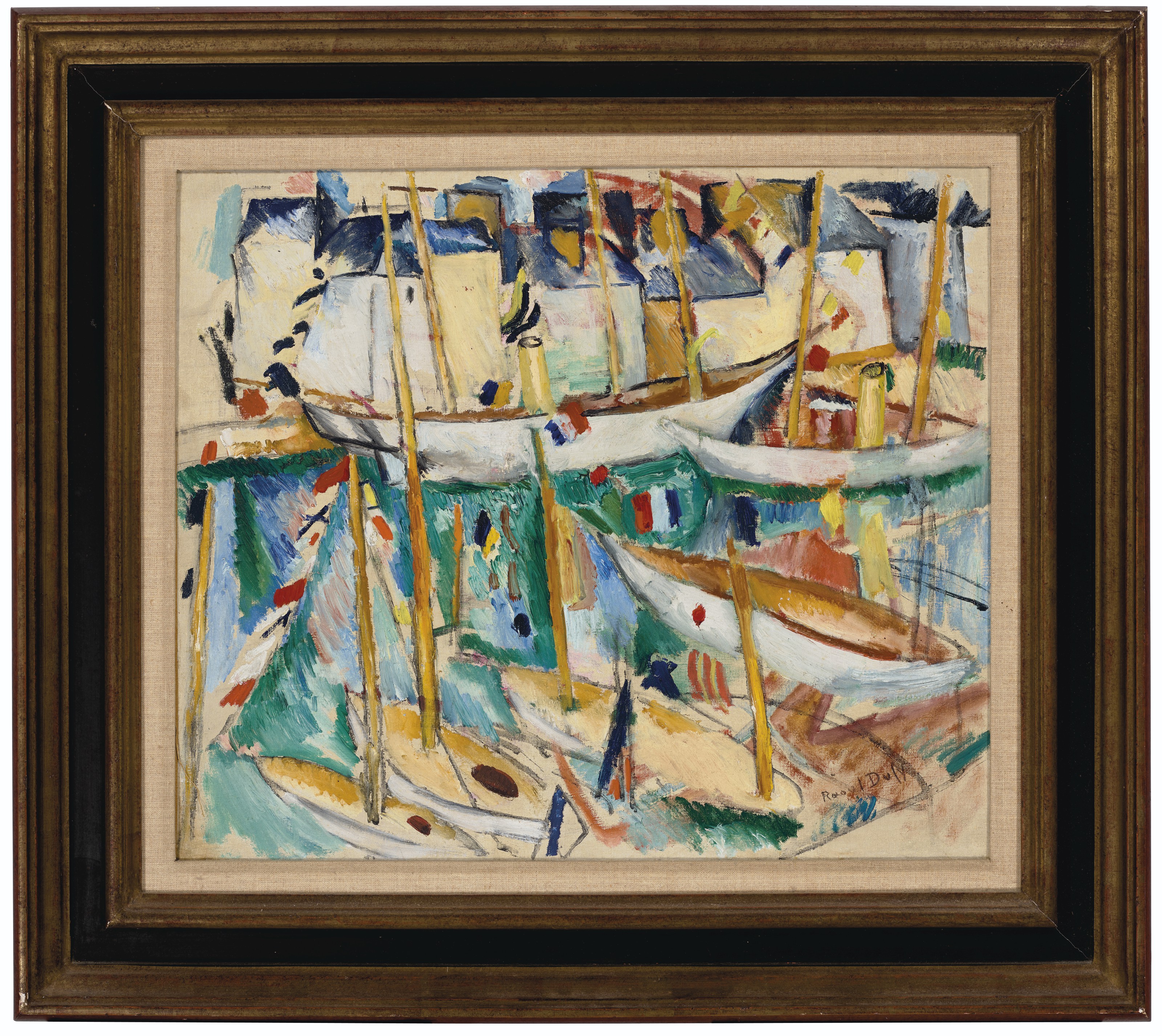 ベルナール・ビュッフェ「Les Sables d'Olonne,le port」