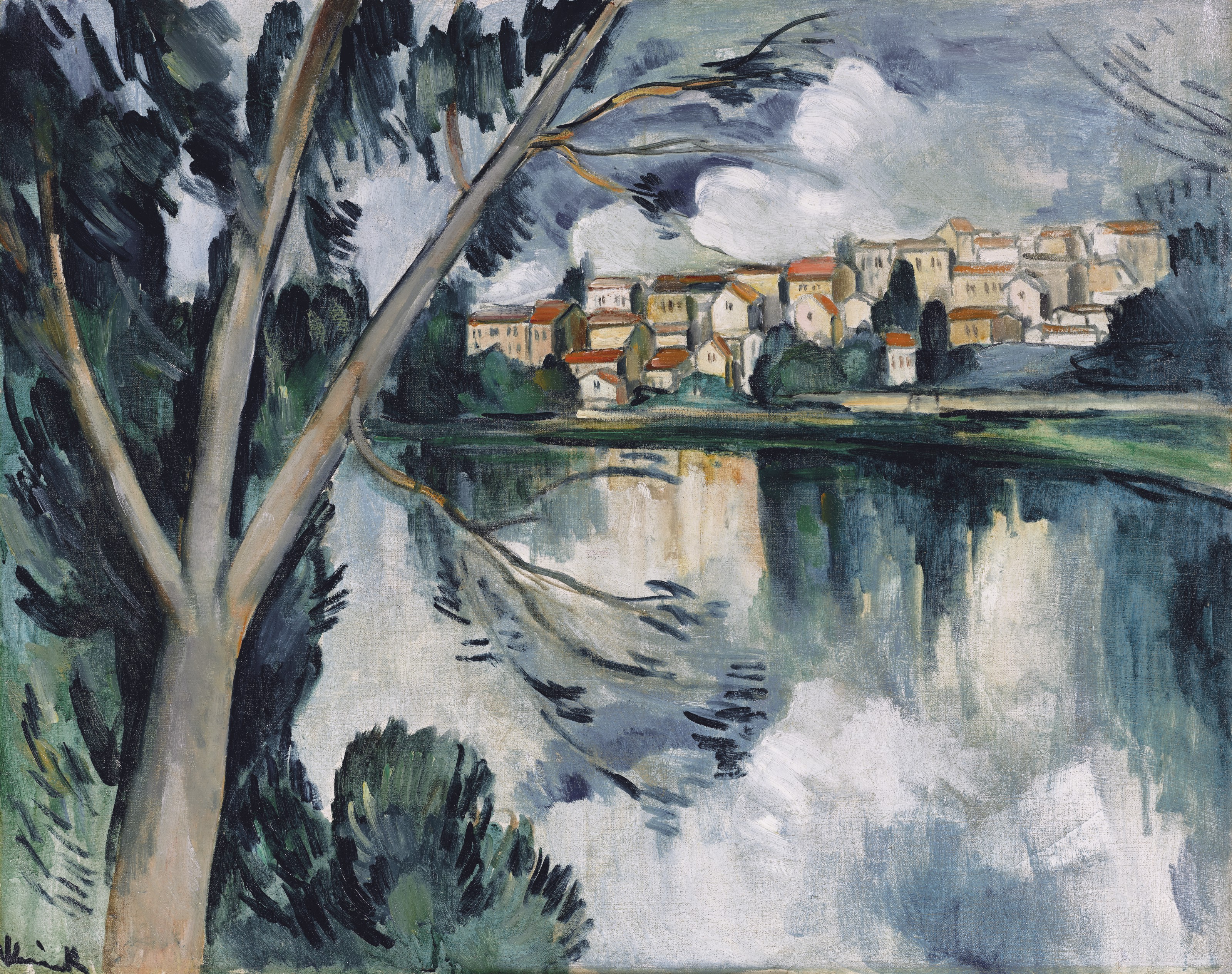 Maurice de Vlaminck (1876-1958), Paysage de Bougival