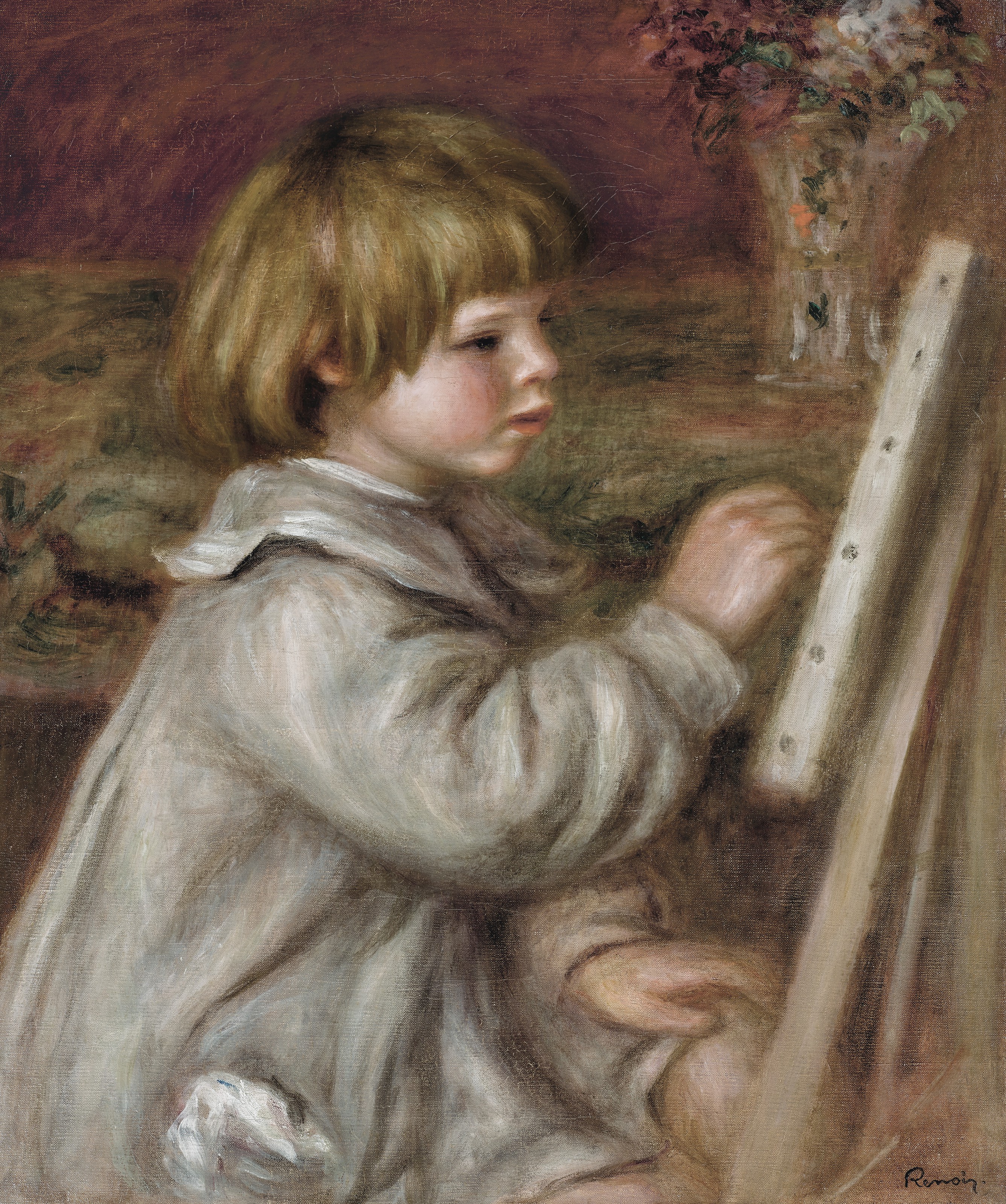 Pierre-Auguste Renoir (1841-1919), Le petit peintre (Claude Renoir), 1907. Oil on canvas. 21⅝ x 18⅛ in (55 x 46 cm). Sold for $1,182,000 on 4 December 2020 at Christie&rsquo;s in New York