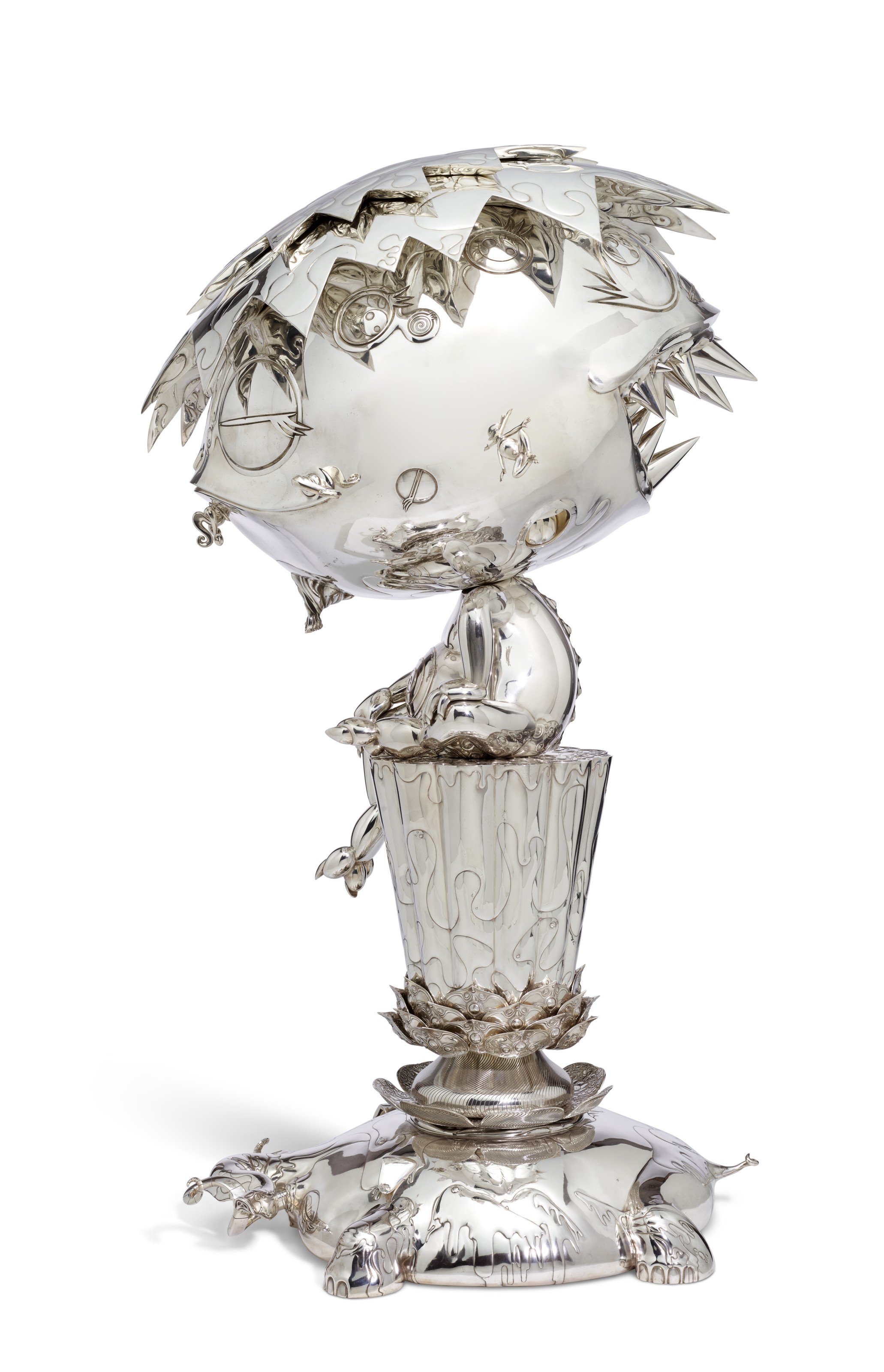 Takashi Murakami (b. 1962), Oval Buddha Silver | Christie's