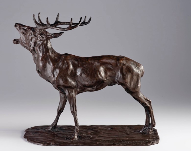 Rembrandt Bugatti (1884-1916), Cerf bramant, conceived circa 1905 and cast by 1910. Length 19 in (48.3 cm). Estimate $200,000-300,000. Offered in La Ménagerie on 4 December 2020 at Christie’s in New York