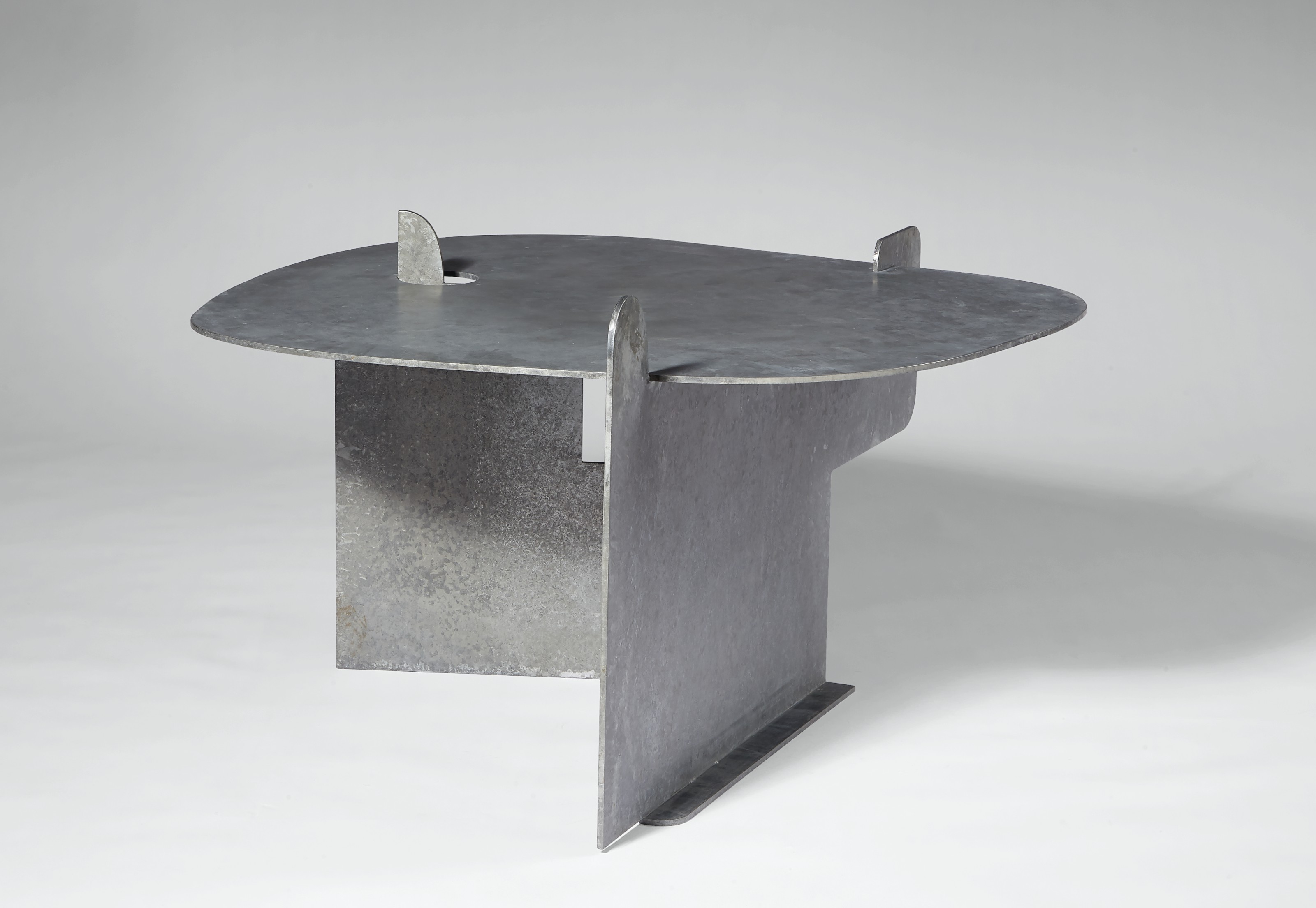Isamu Noguchi (1904-1988), &lsquo;Pierced Table&rsquo;, 1982. 21⅞  in (55.2 cm) high; 37  in (94 cm) wide; 35 &frac34;  in (90.3 cm) deep. Sold for $81,250 in Design on 11 December 2020 at Christie&rsquo;s in New York