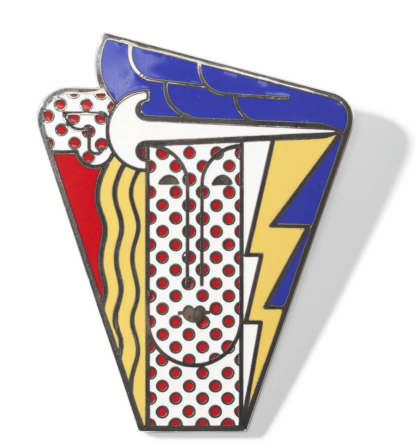 Roy Lichtenstein (1923-1997)Roy Lichtenstein (1923-1997)Modern Head Brooch