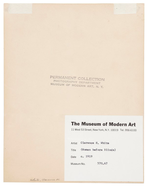 CLARENCE HUDSON WHITE (18711925), Untitled, c. 1919 Christie’s