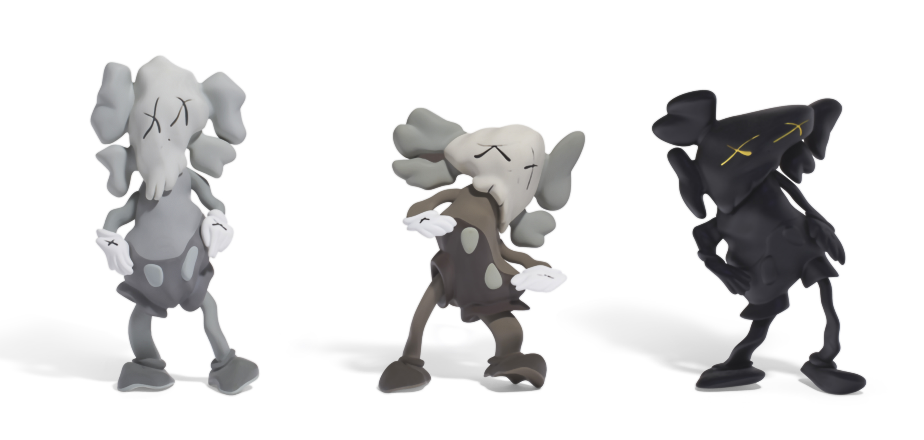 カウズ ロバート・ラザリー二 フィギュア グレー KAWS カウズ ×MEDICOM TOY KAWS COMPANION (ROBERT LAZZARINI version