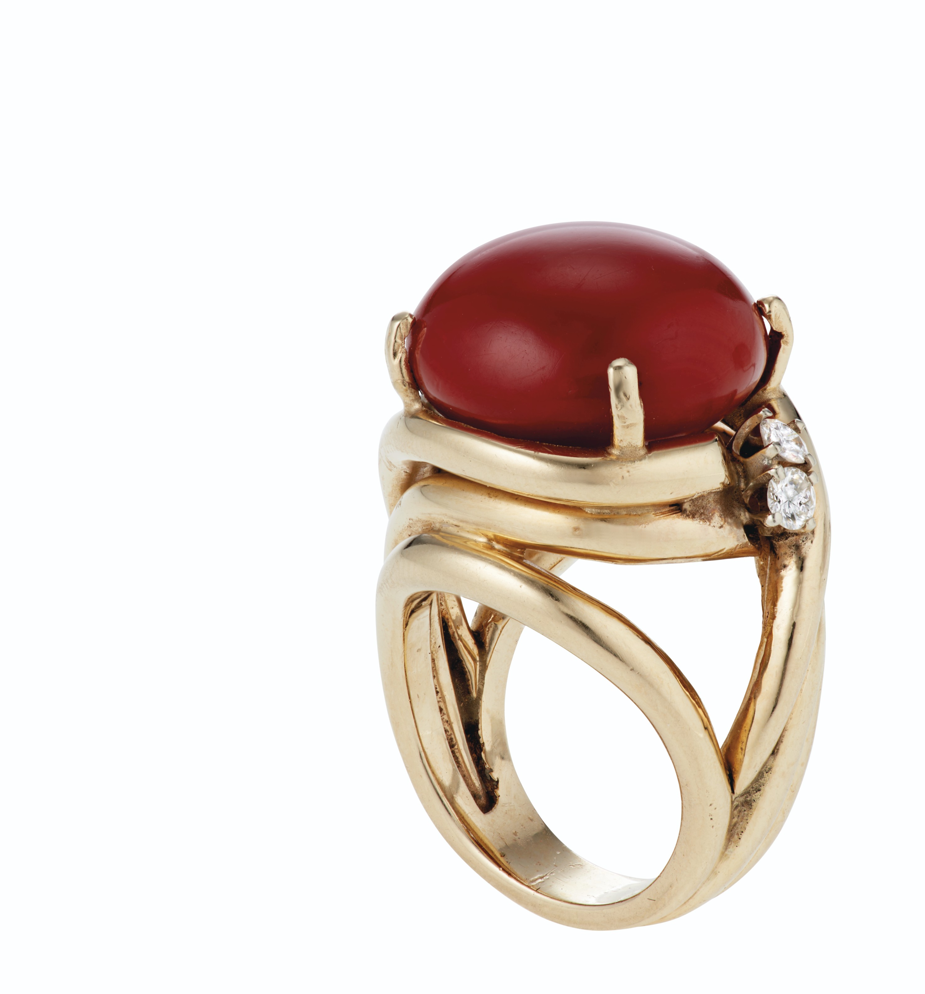 Cartier coral ring Clearance