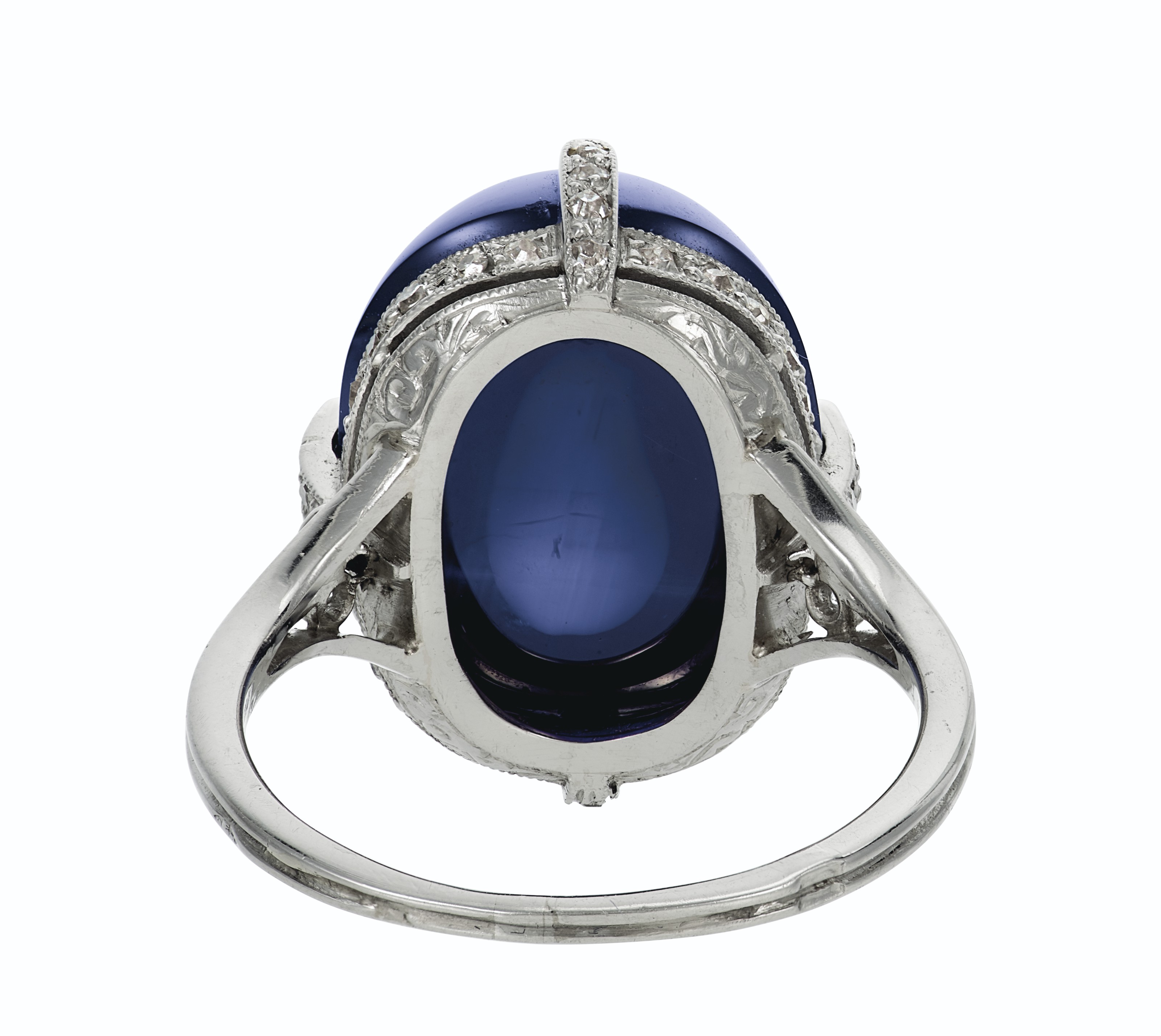 A FINE BELLE ÉPOQUE SAPPHIRE AND DIAMOND RING, VAN CLEEF