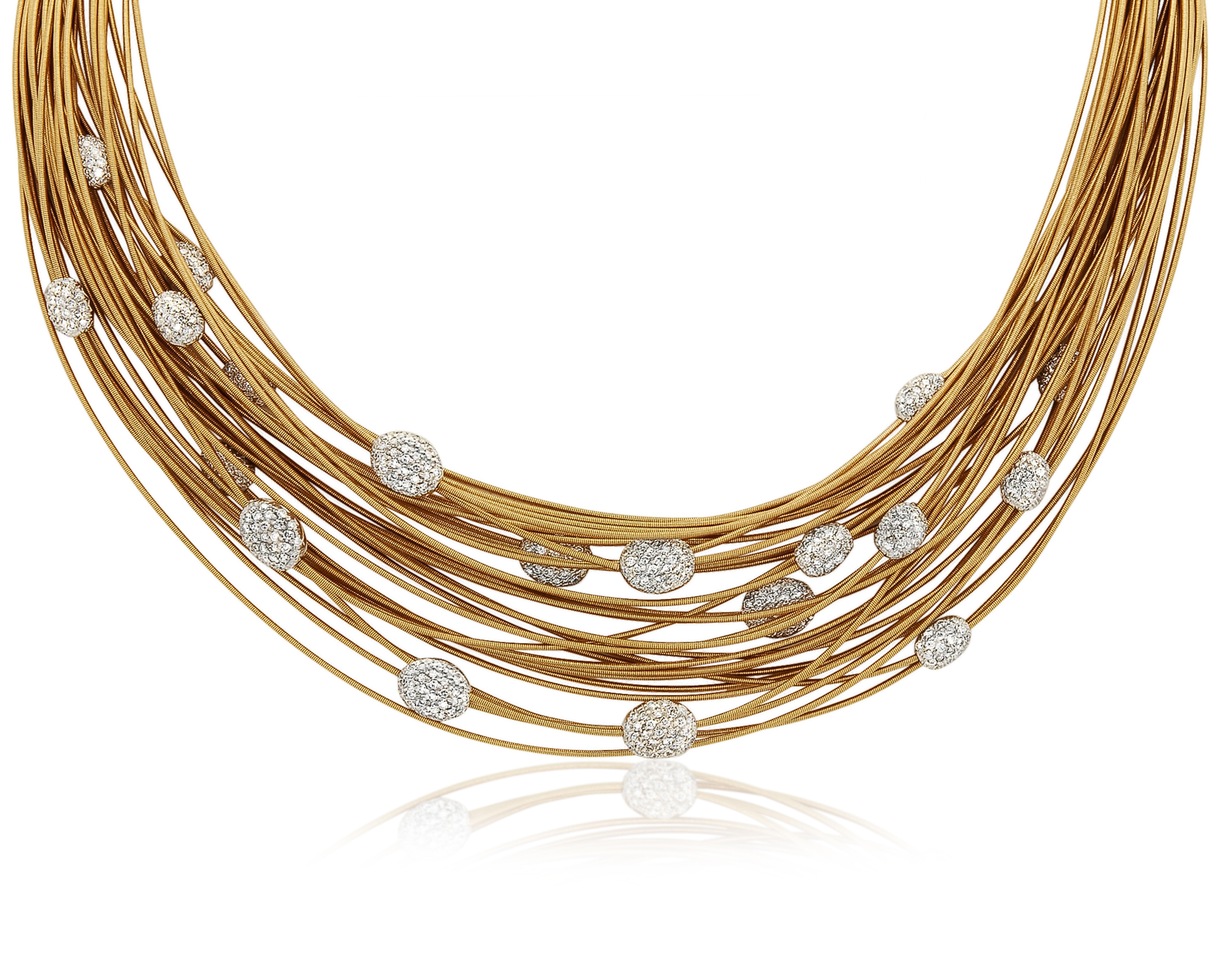 MARCO BICEGO DIAMOND AND GOLD NECKLACE