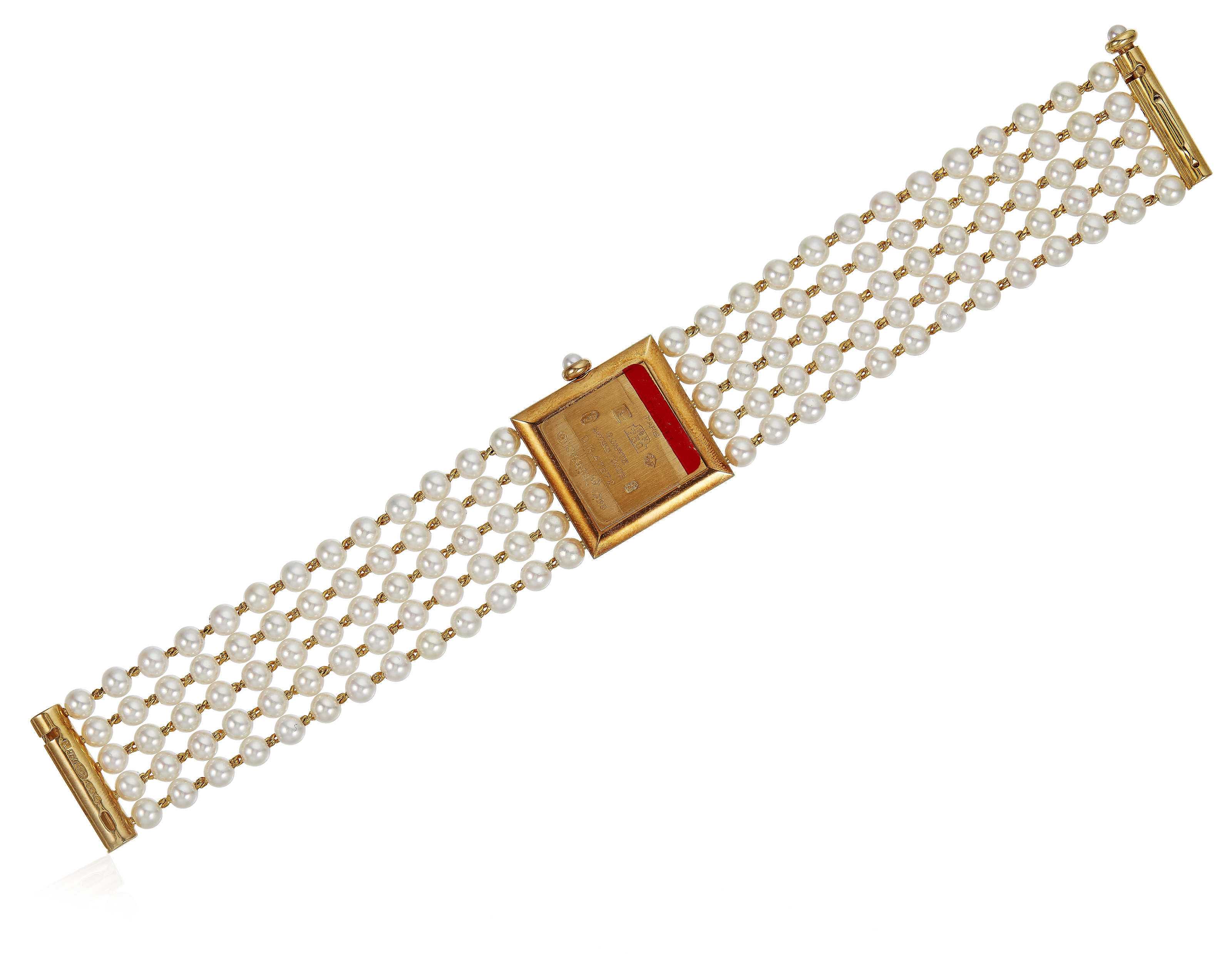 CHANEL MADEMOISELLE CULTURED PEARL AND GOLD WATCH Christie s
