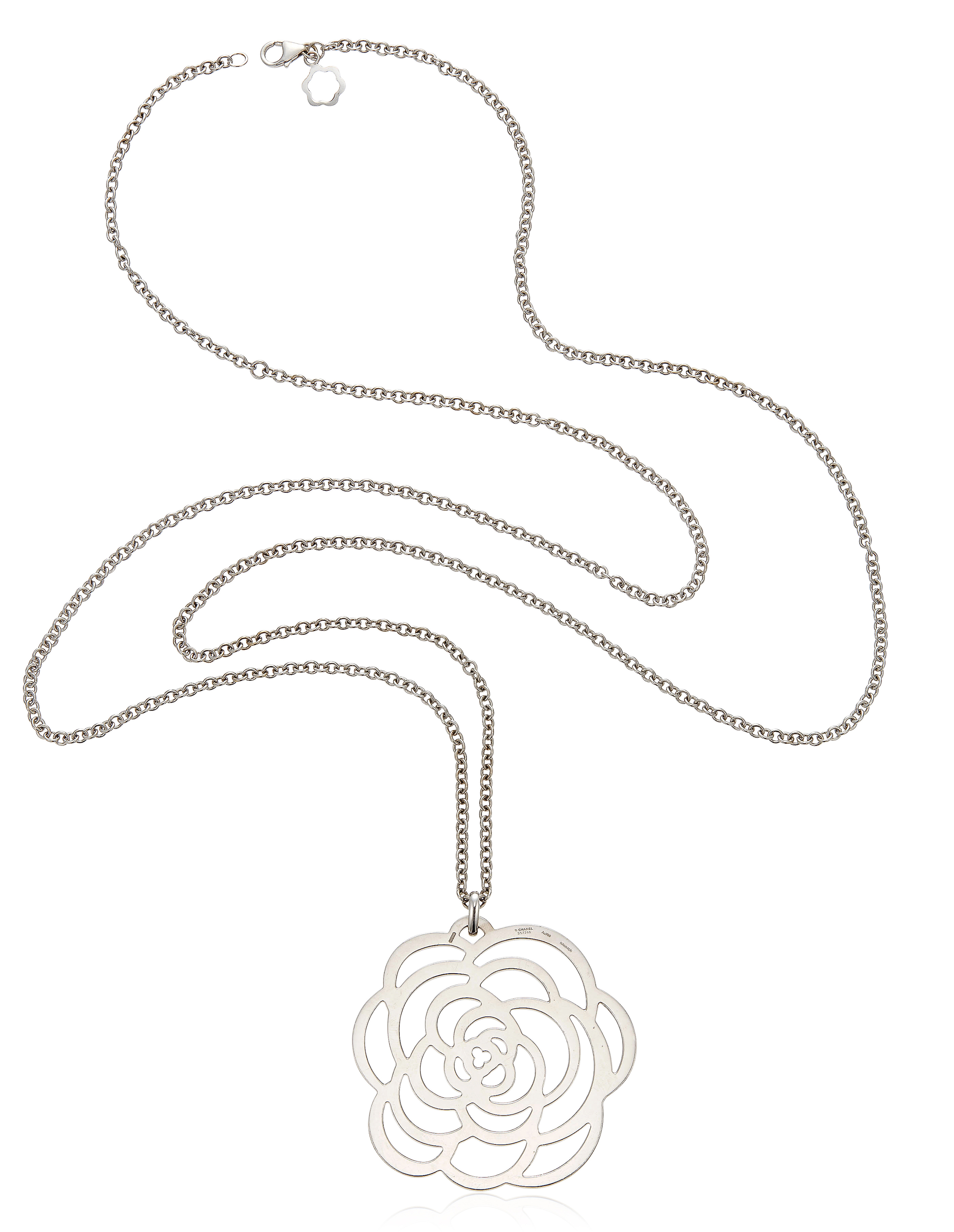 CHANEL 'CAMÉLIA AJOURÉ' DIAMOND PENDANT NECKLACE, Christie's