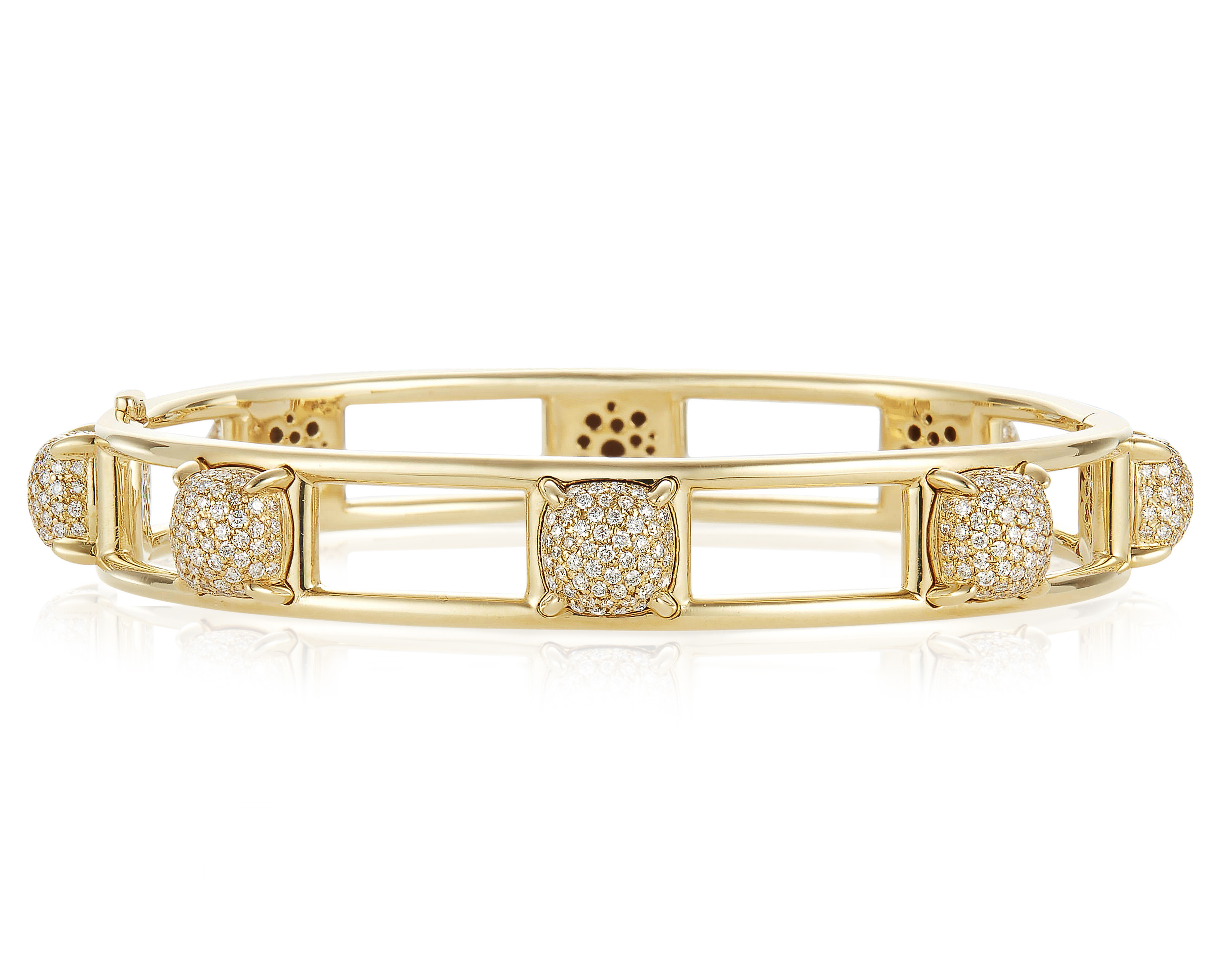 TIFFANY & CO. 'SUGAR STACKS' DIAMOND AND GOLD BANGLE BRACELET, | Christieâs