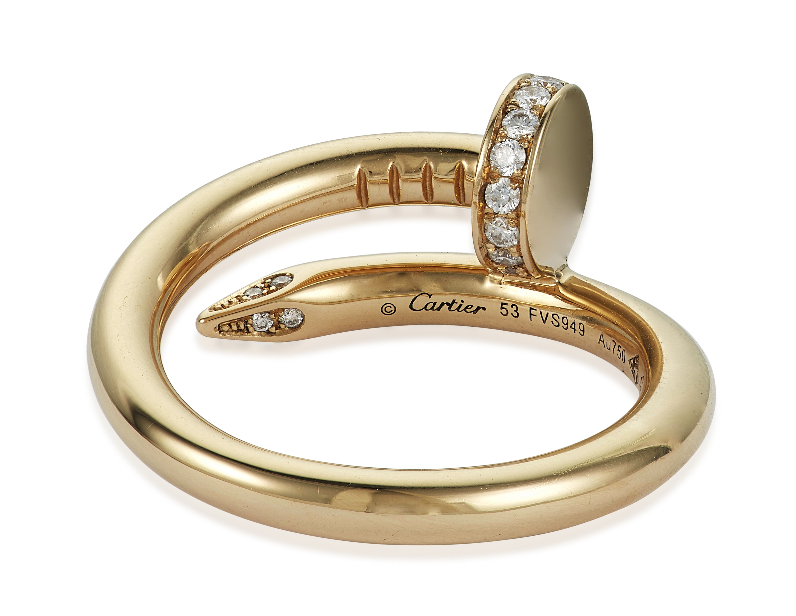 Important Estate Cartier 18K Rose Gold Large Model Just un Clou Bracel –  Tenenbaum Jewelers