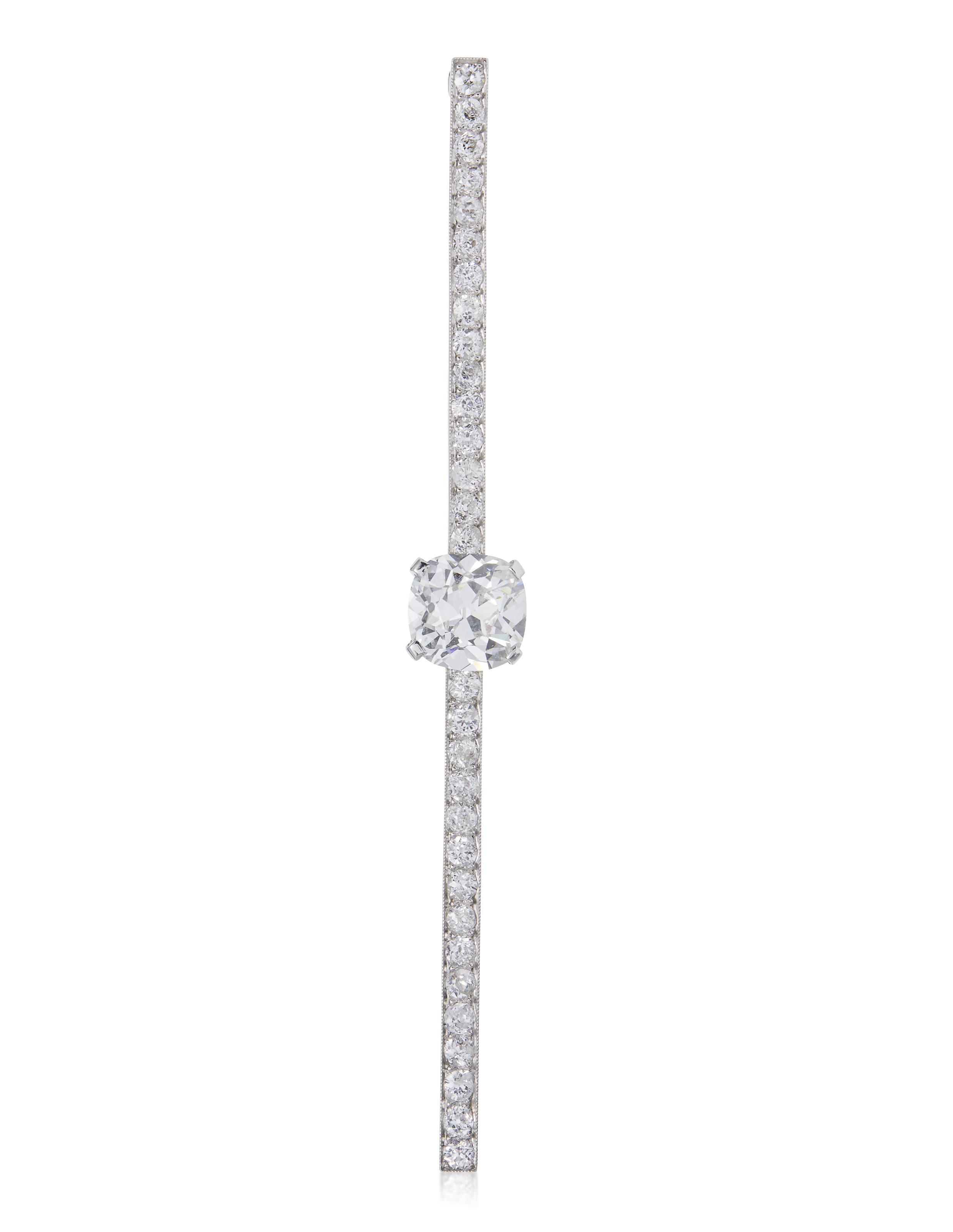 ART DECO CARTIER DIAMOND BAR BROOCH, | Christie’s