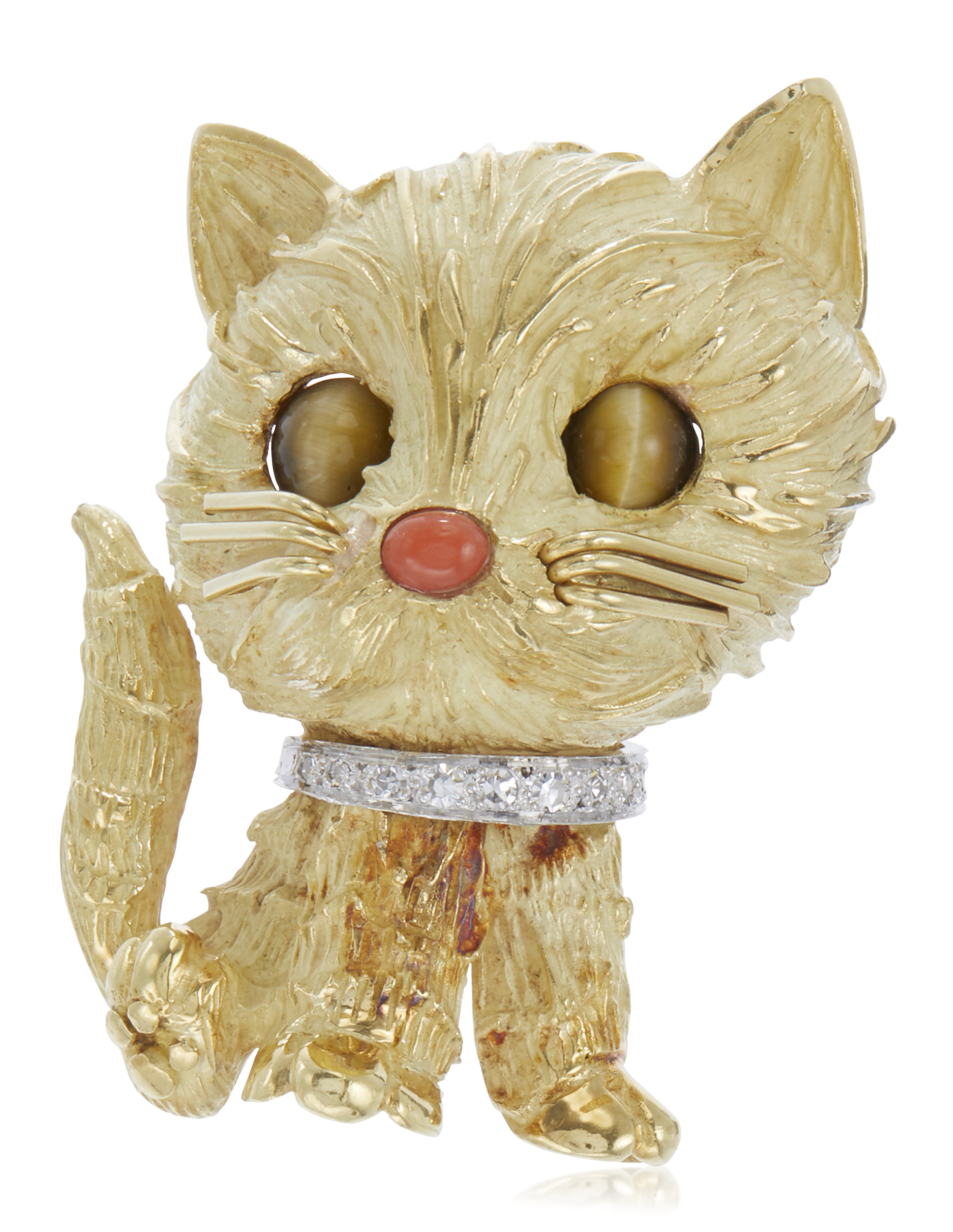 Tiffany cat necklace clearance