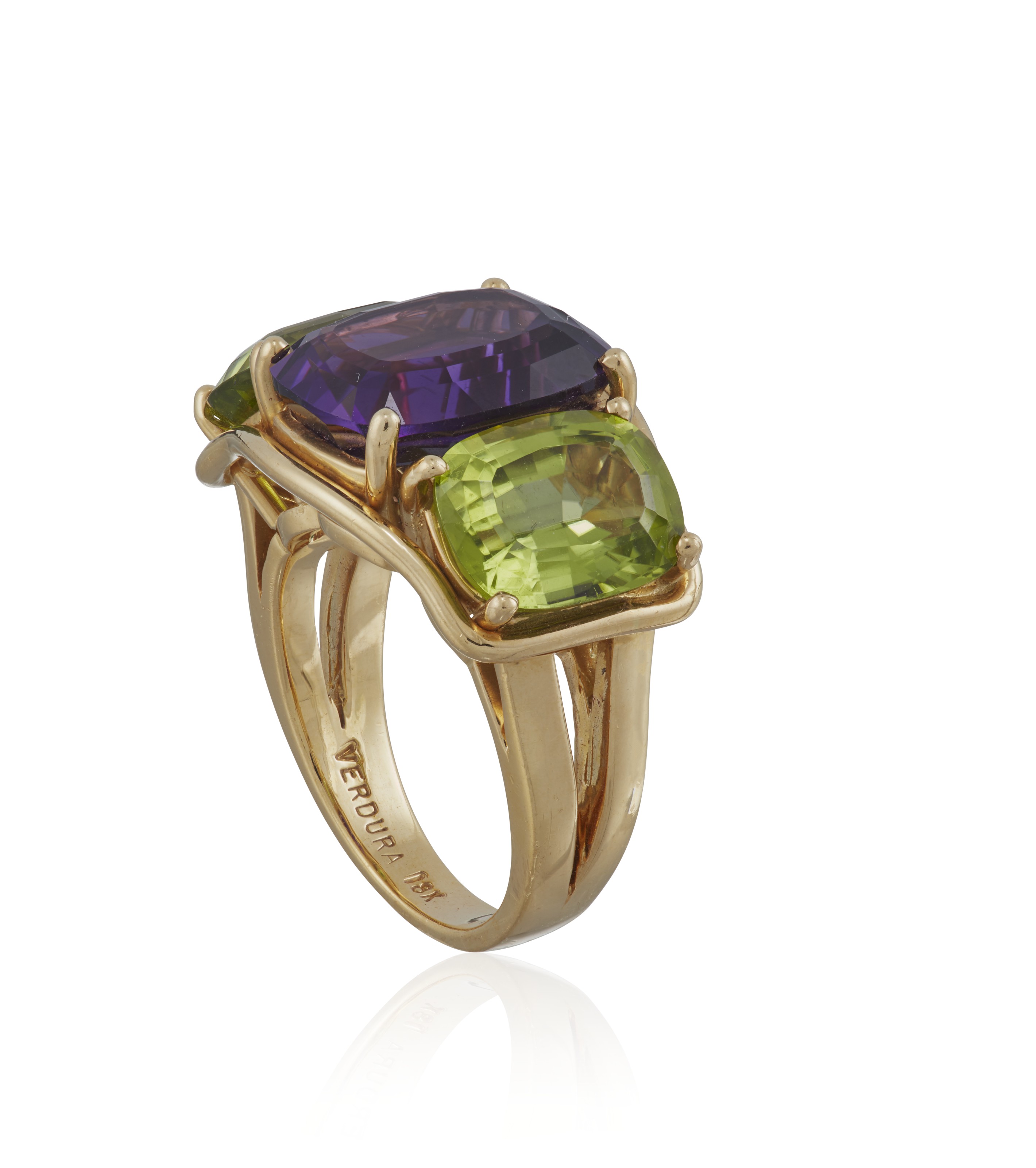 Verdura three hot sale stone ring