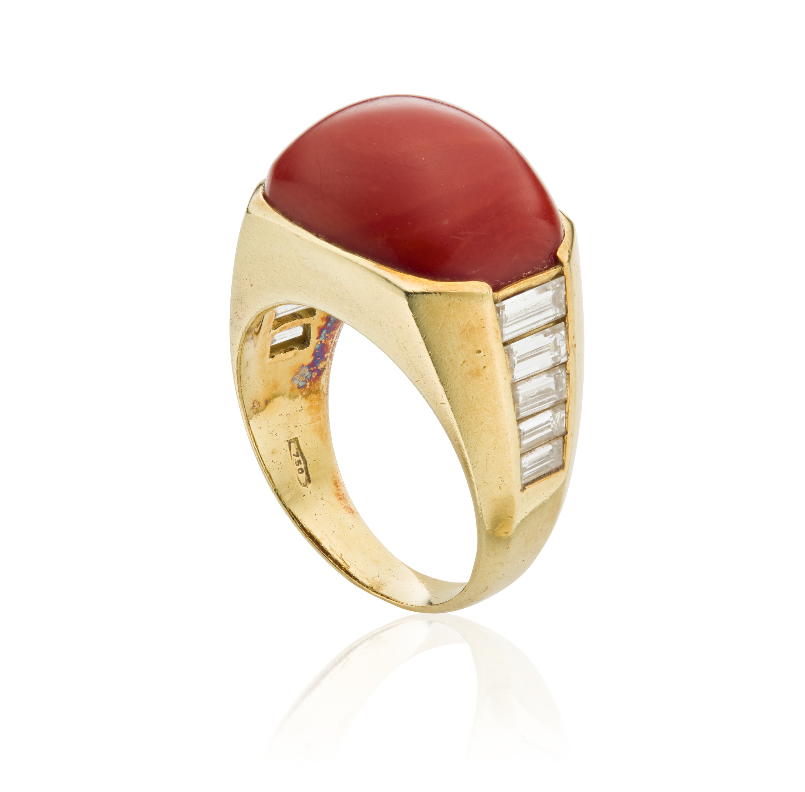 Catalog image of CORAL AND DIAMOND RING
