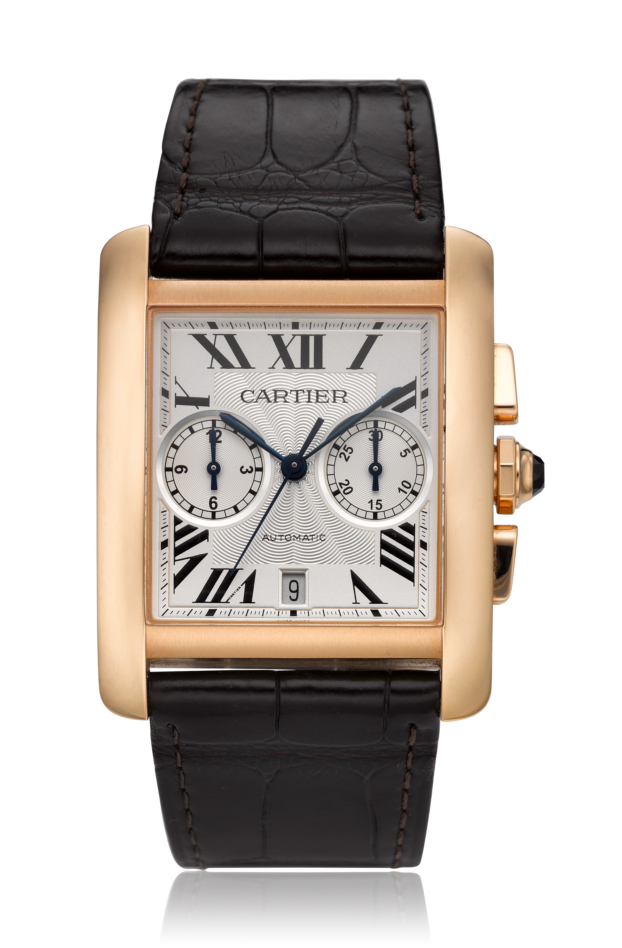 CARTIER, TANK MC CHRONOGRAPH, 18K PINK GOLD, REF. 3667, | Christie's