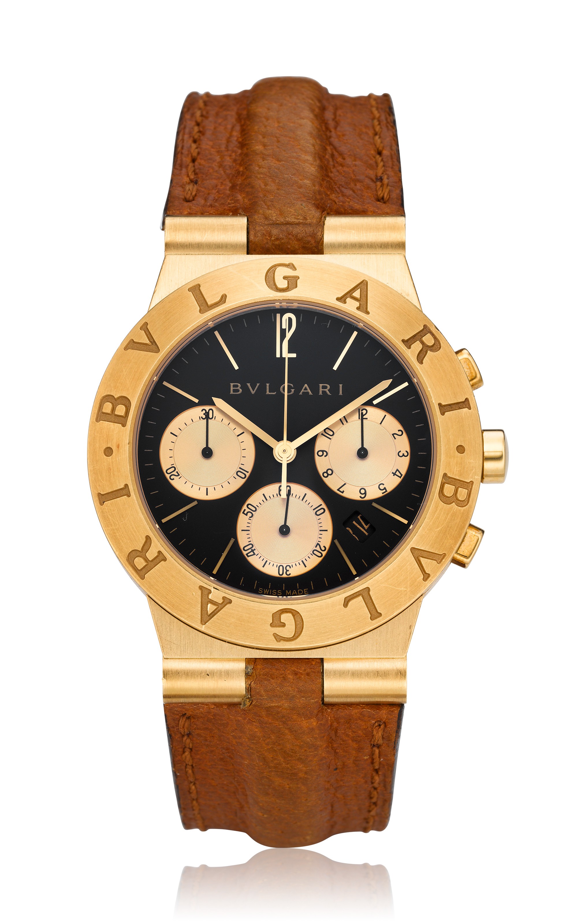 BULGARI DIAGONO 18K GOLD CHRONOGRAPH REF. CH 35 G Christie s