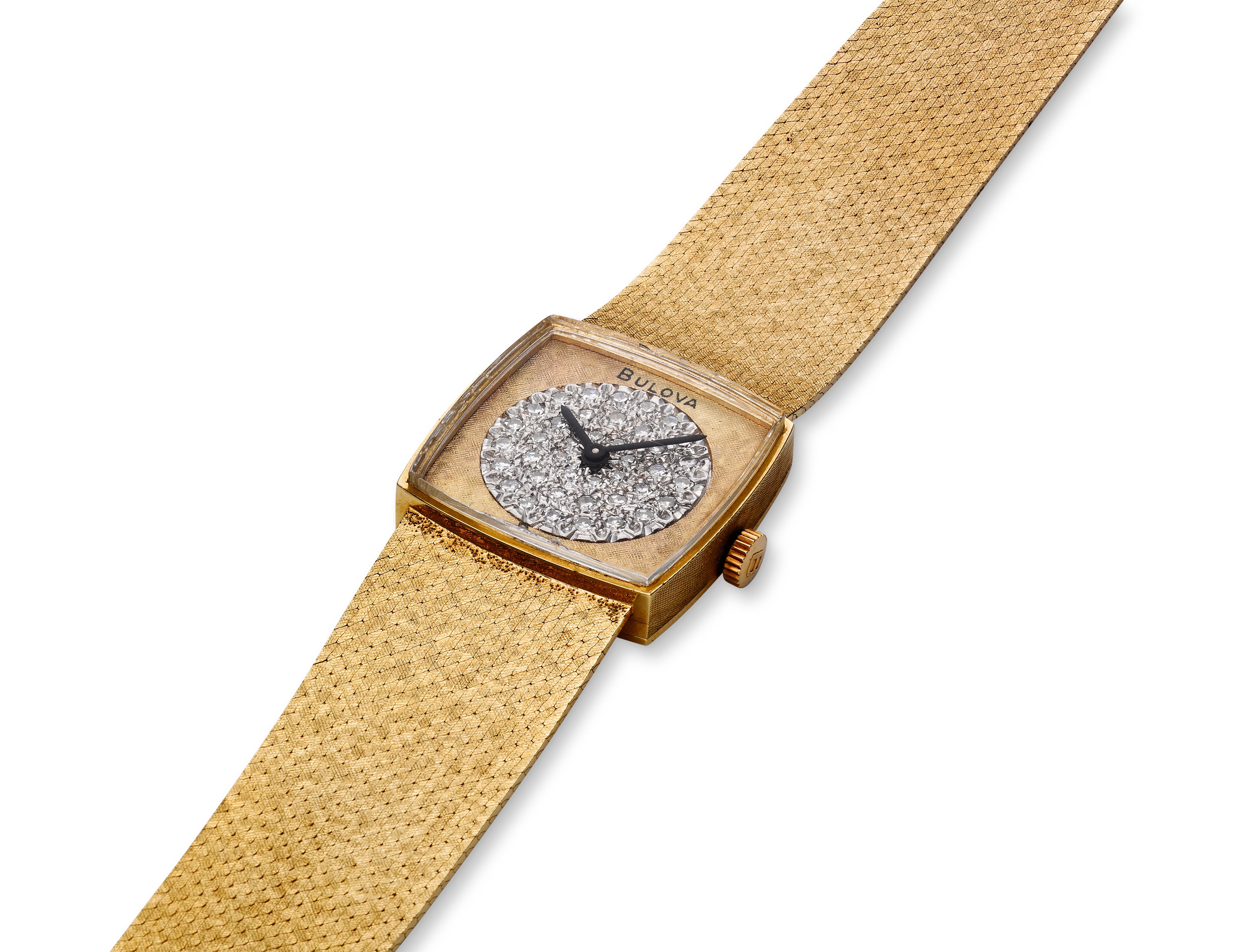 Bulova Dior Vintage Ladies 14kt Watch Diamond Dial CHRISTIAN DIOR by BULOVA 14 KARAT GOLD VINTAGE LADIES WATCH  main image 3