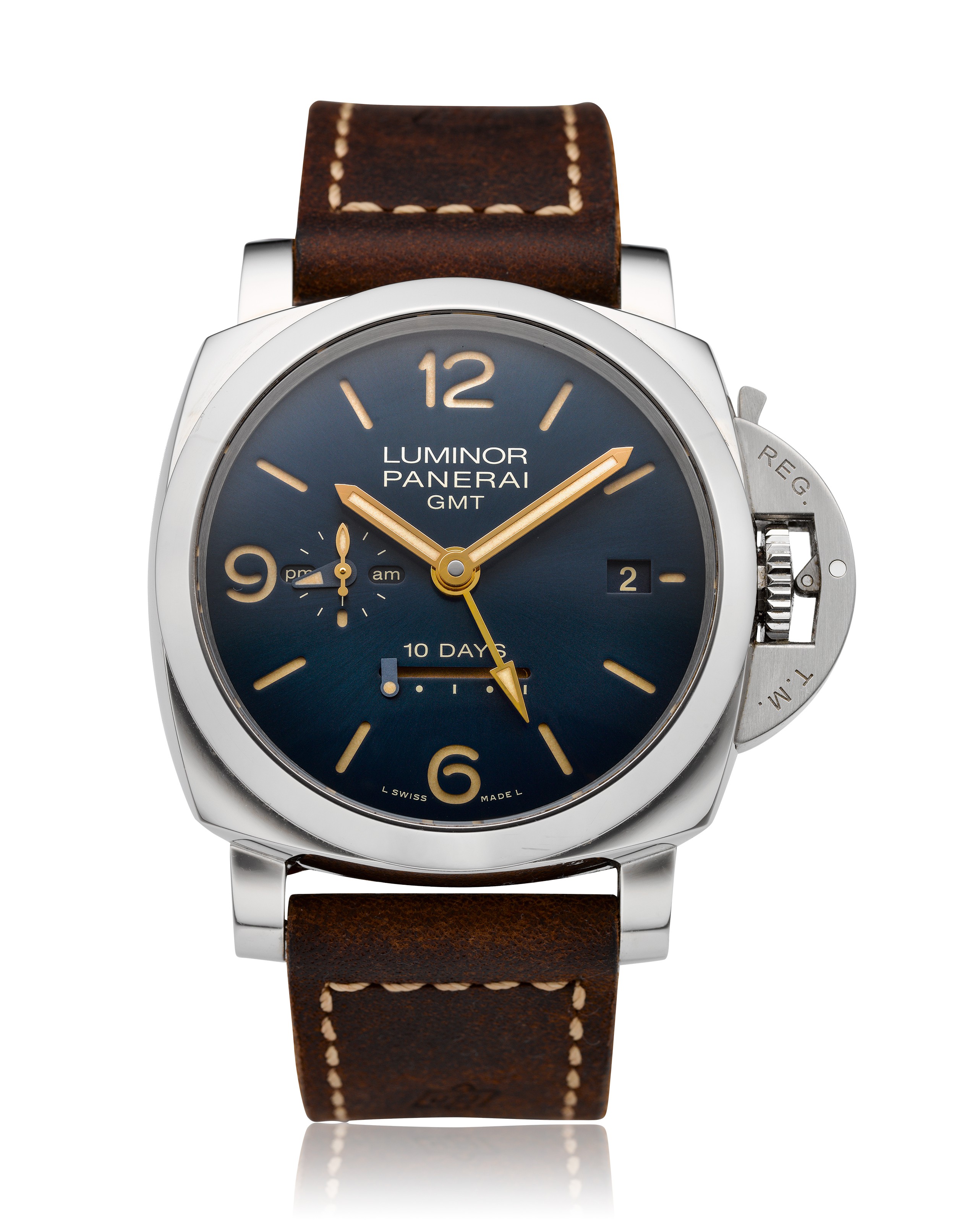 PANERAI LUMINOR 1950 10 DAYS GMT ACCIAIO BOUTIQUE PAM00689