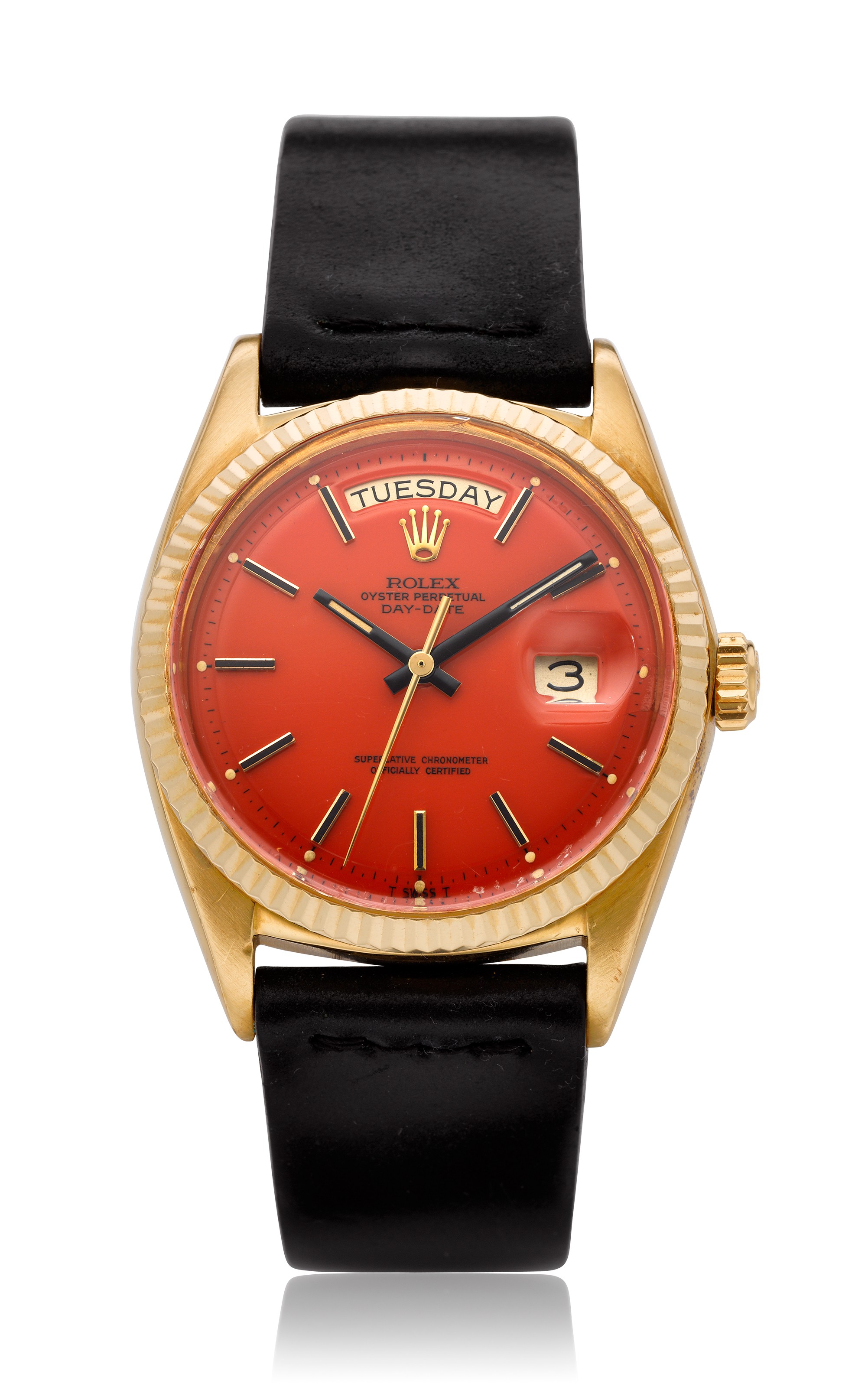 rolex datejust orange dial