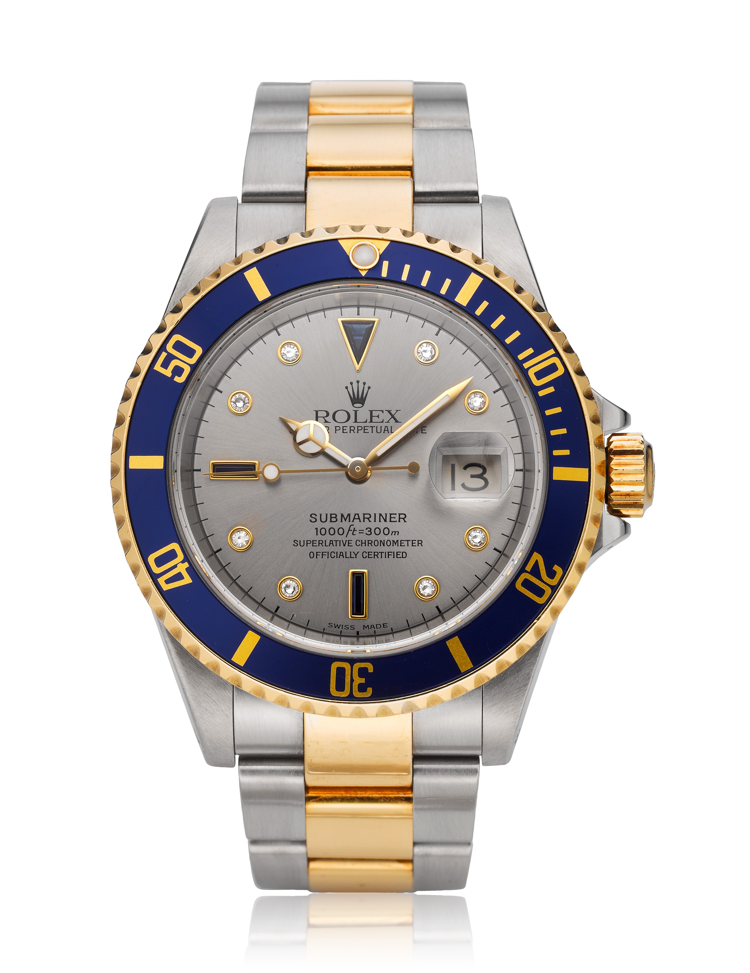 ROLEX, SUBMARINER, “SERTI-DIAL”, TWO 