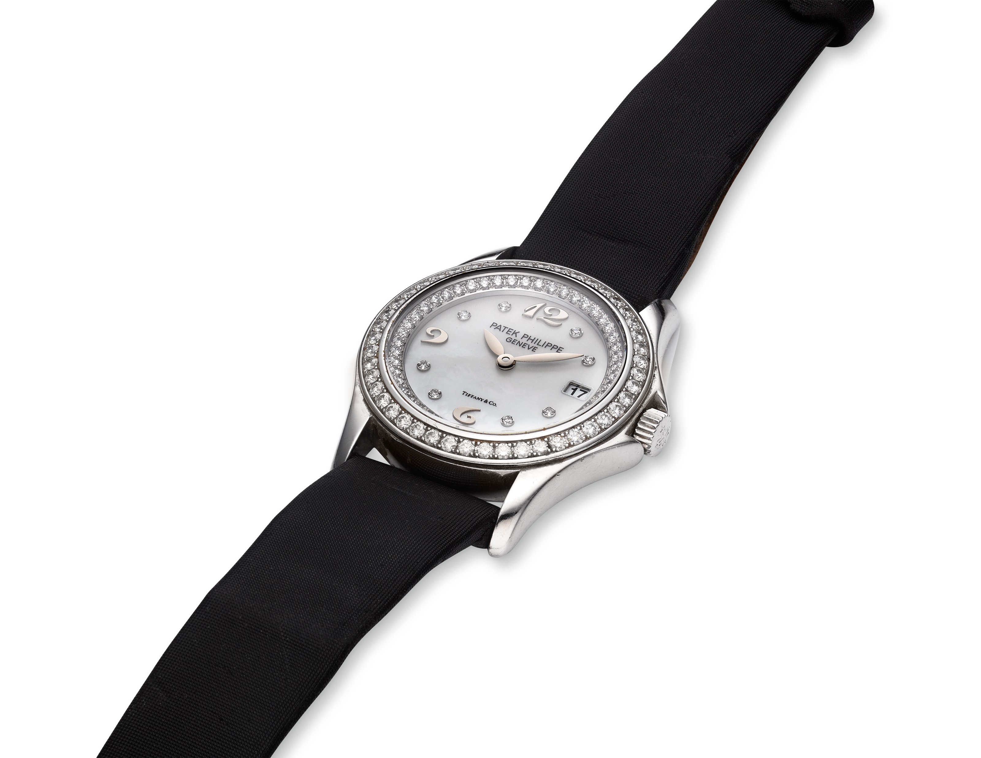 Patek philippe tiffany watch mother of pearl hot sale price