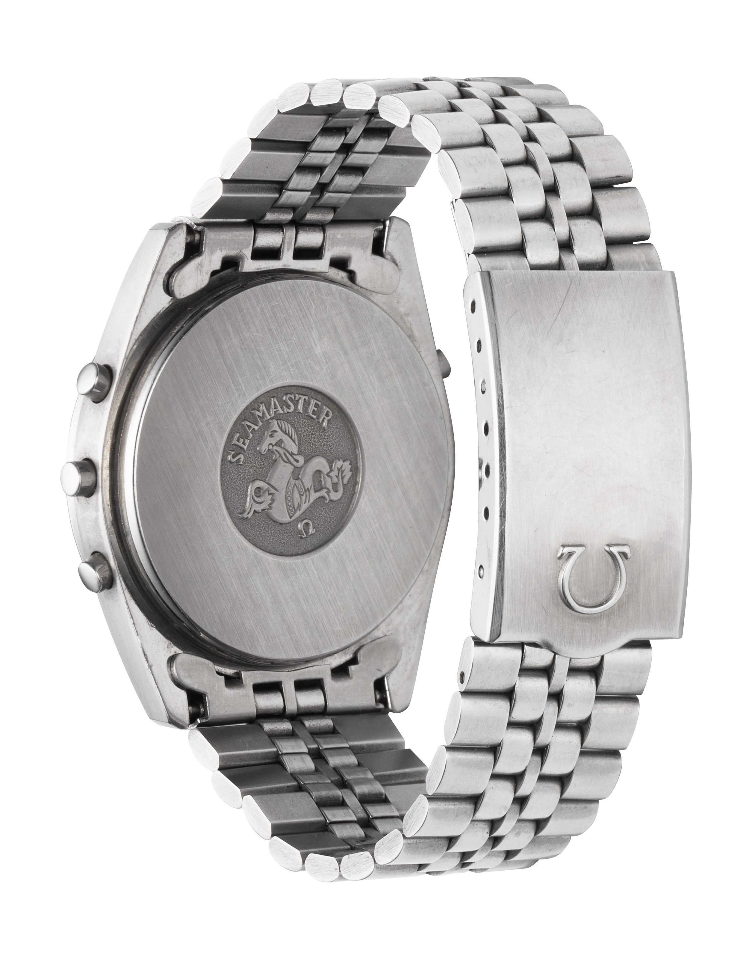 OMEGA STEEL SPEEDMASTER PROFESSIONAL QUARTZ DIGITAL REF. ST 186.0004 Christie s