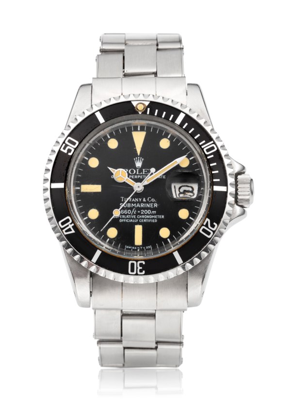 ROLEX, SUBMARINER, 1680, RETAILED BY TIFFANY Christie's