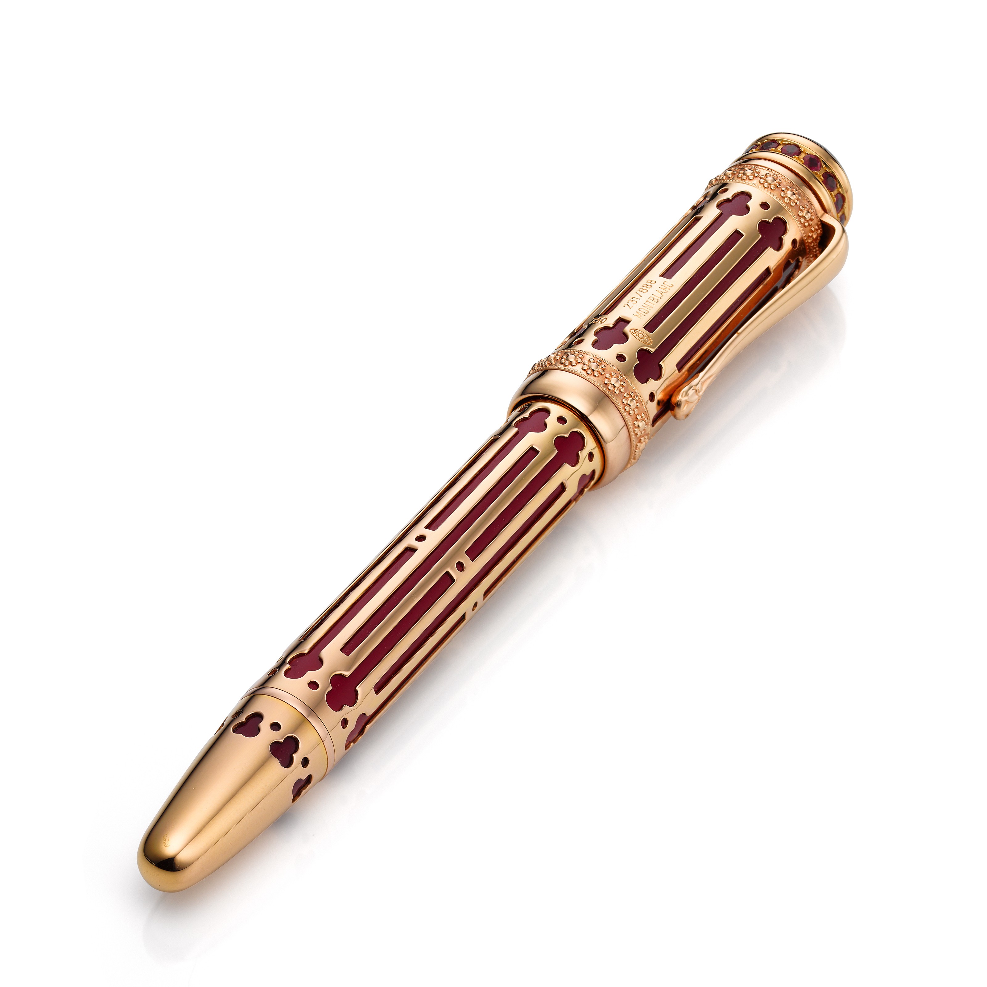 MONTBLANC CATHERINE II THE GREAT 18K PINK GOLD WITH RUBIES