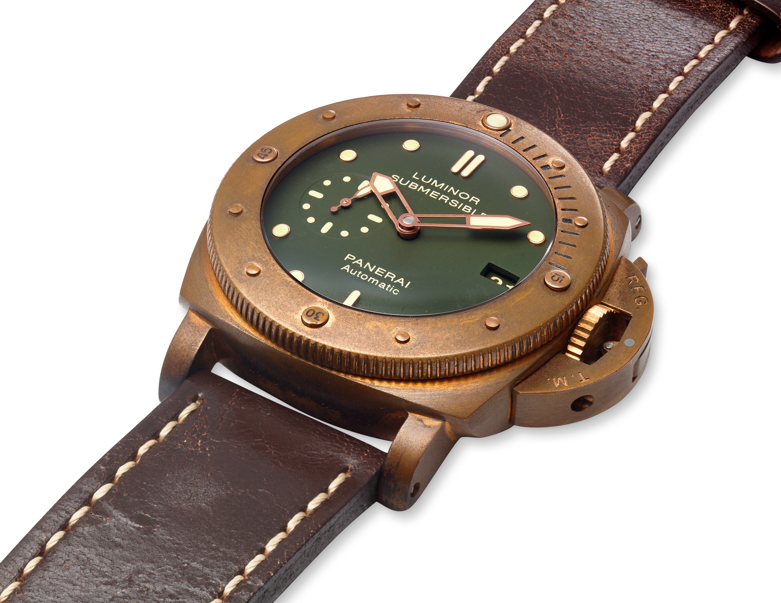 PANERAI BRONZO LUMINOR SUBMERSIBLE REF. PAM00382 LIMITED EDITION No. 849 1000 Christie s