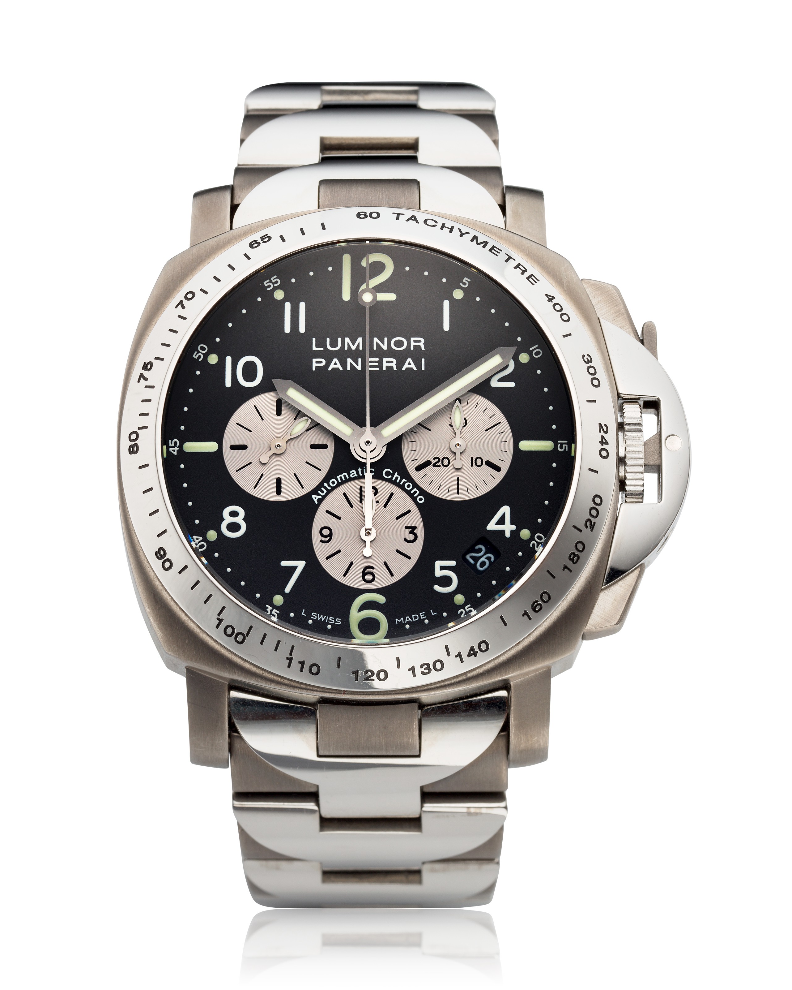 PANERAI, TITANIUM AND STEEL CHRONOGRAPH, PAM 00072, OP 6531