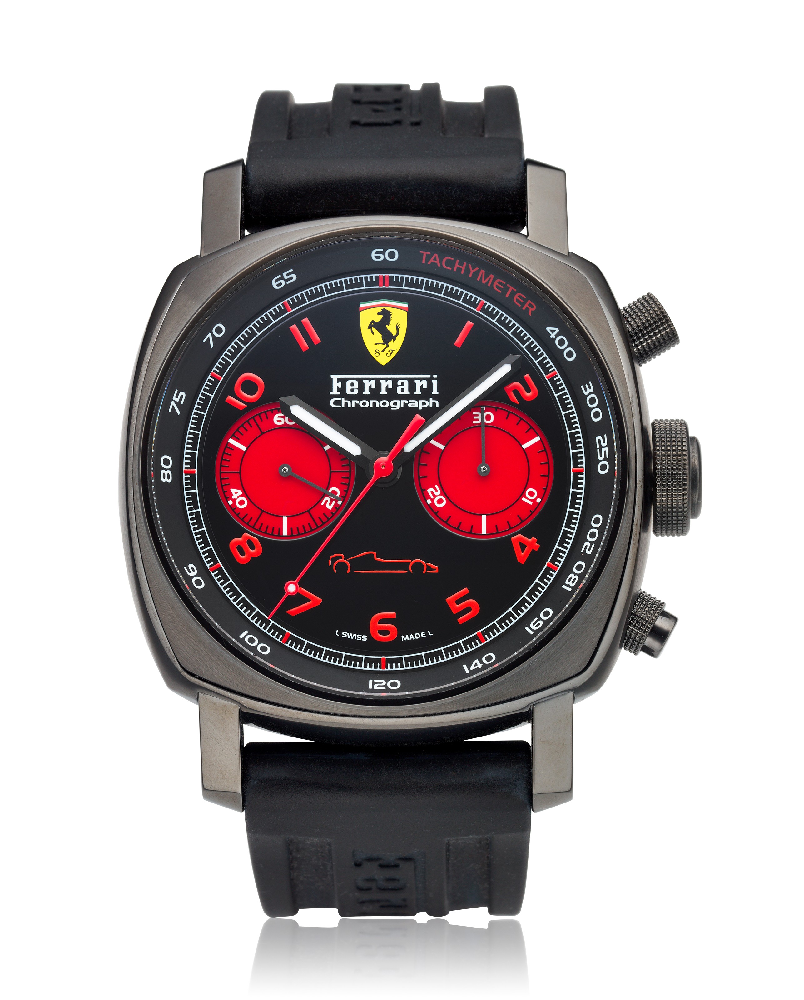 PANERAI, FERRARI, PVD STEEL, CHRONOGRAPH, REF. FER 00038, LIMITED