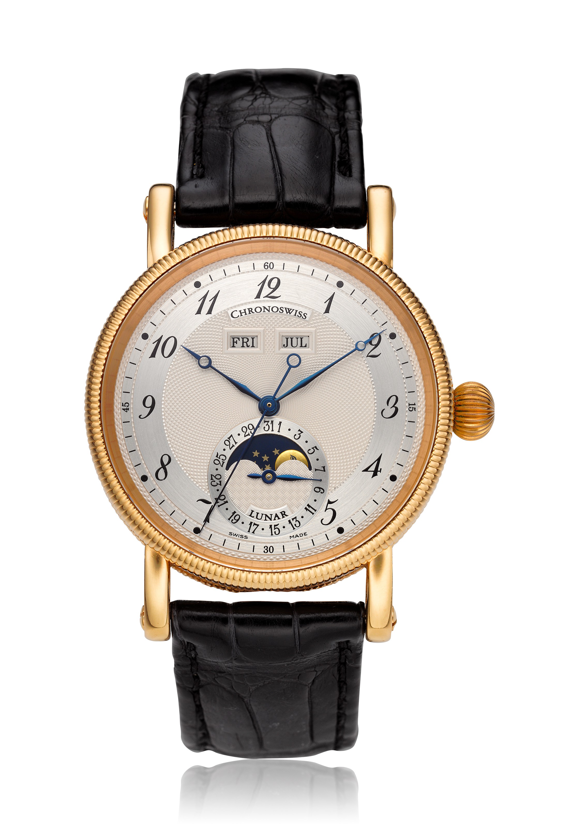 CHRONOSWISS, LUNAR, 18K PINK GOLD, TRIPLE CALENDAR MOON PHASES