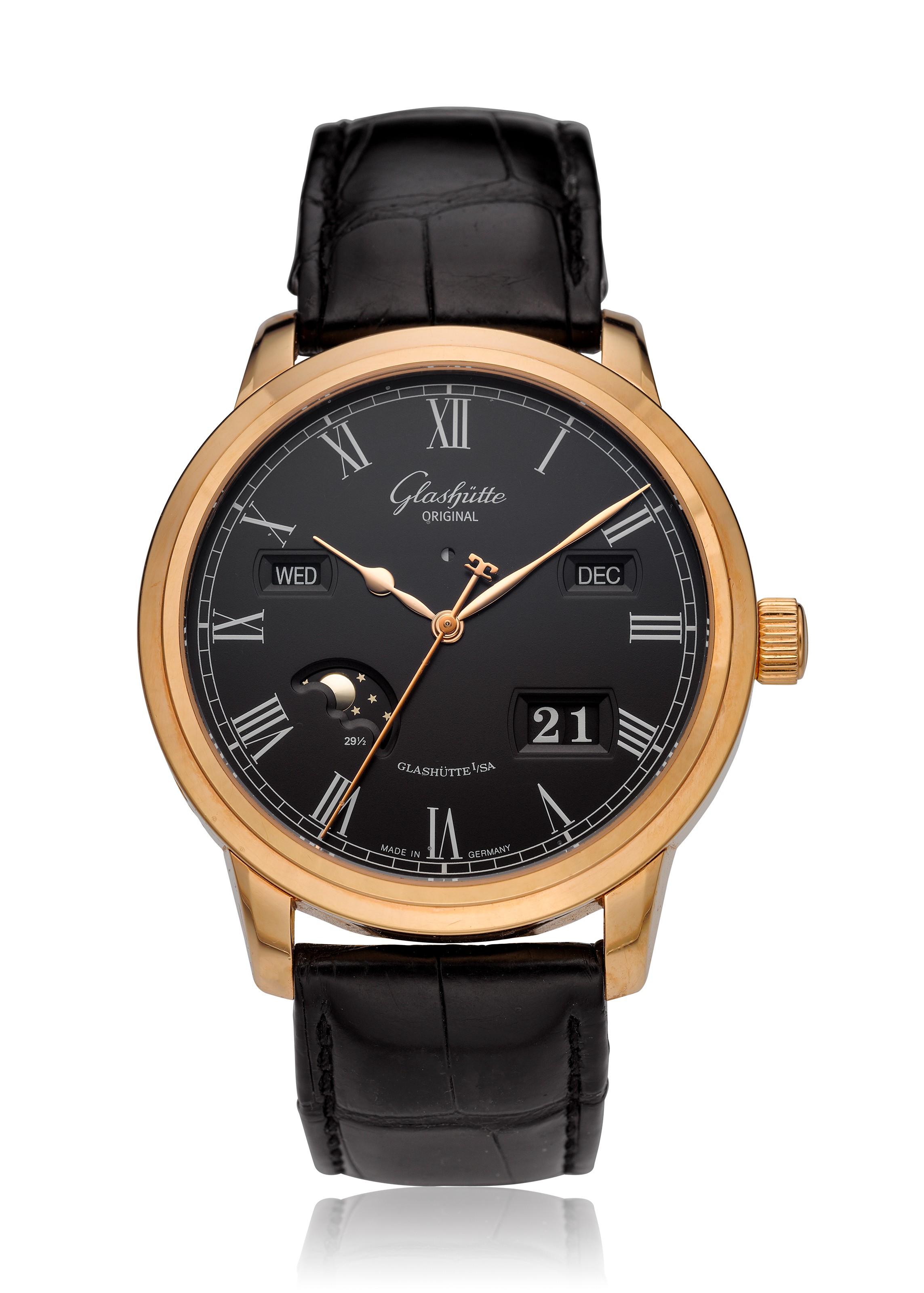 GLASHUTTE ORIGINAL 18K SENATOR PERPETUAL CALENDAR REF 100 02 25 05