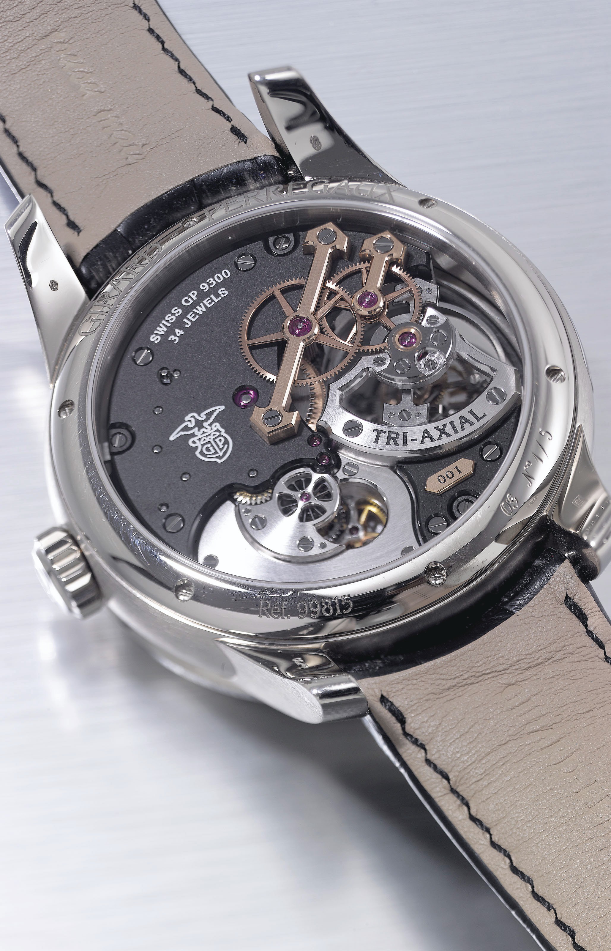 GIRARD-PERREGAUX, 18K WHITE GOLD TRI-AXIAL TOURBILLON