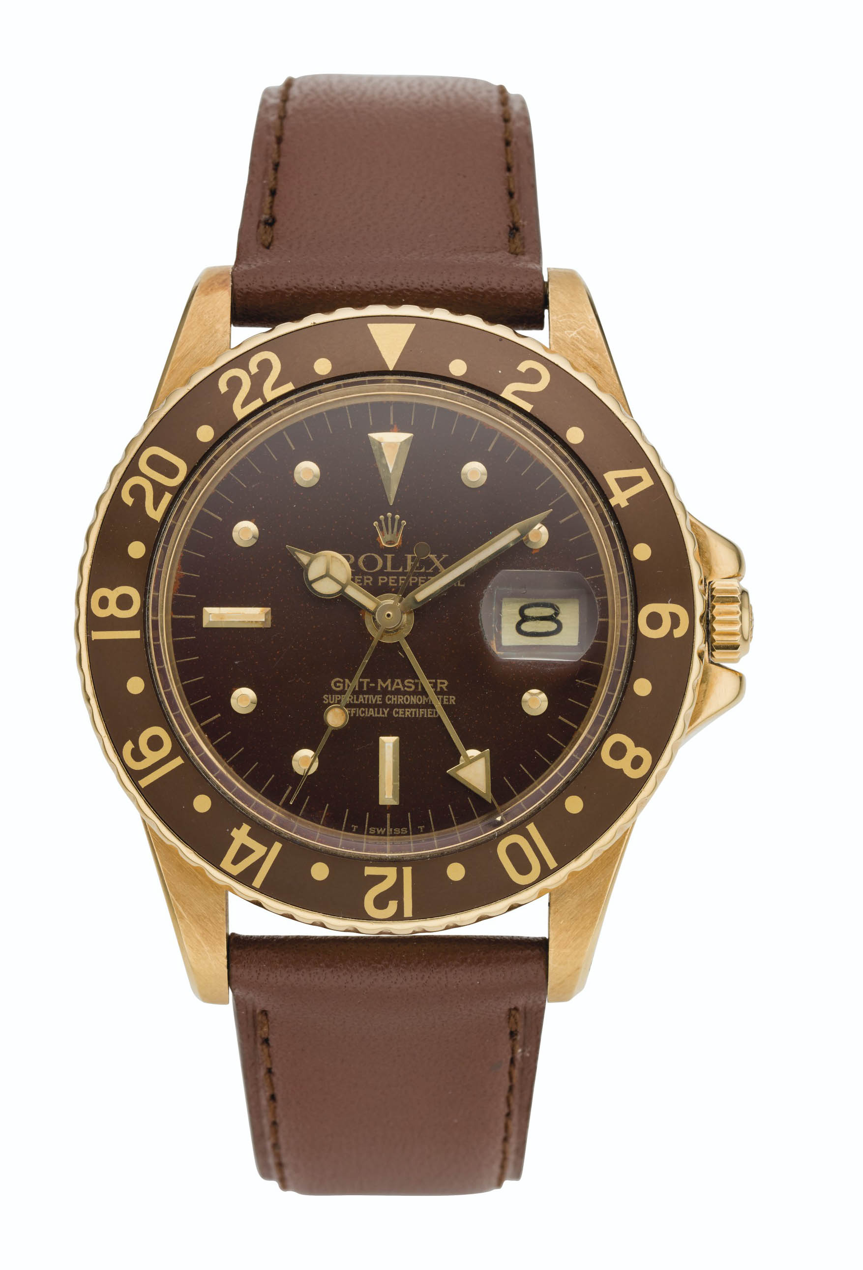 Rolex ROLEX. 18K GOLD, GMT-MASTER, REF. 1675 · 1675