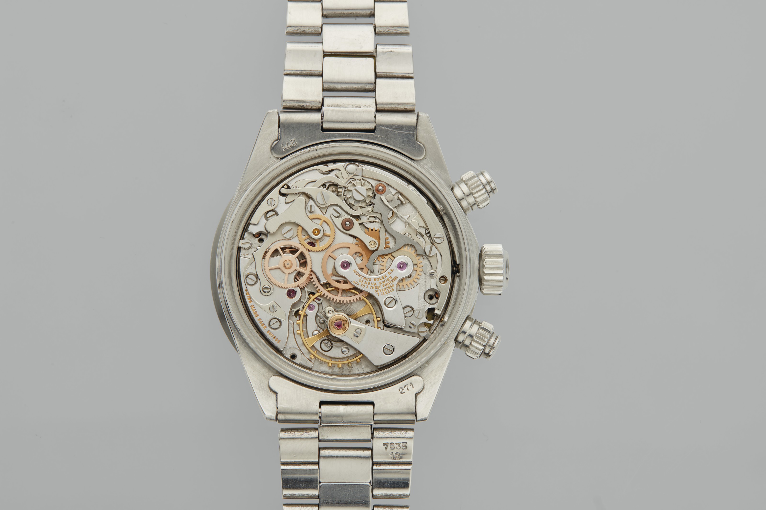 ROLEX. STEEL, CHRONOGRAPH, TROPICAL 